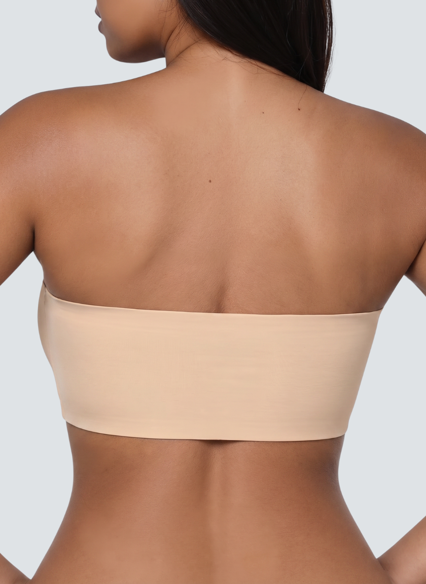 Non Slip Strapless Bra - Black / 2XL