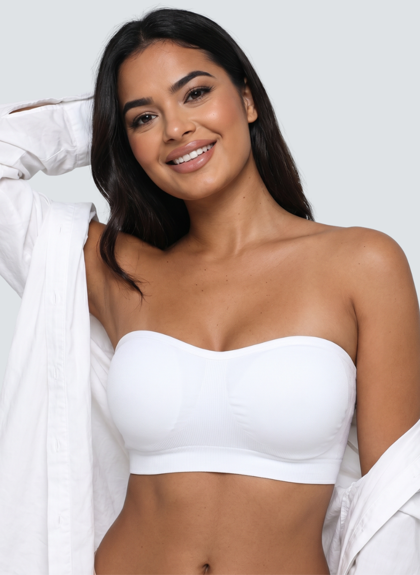 Non Slip Strapless Bra - Black / L