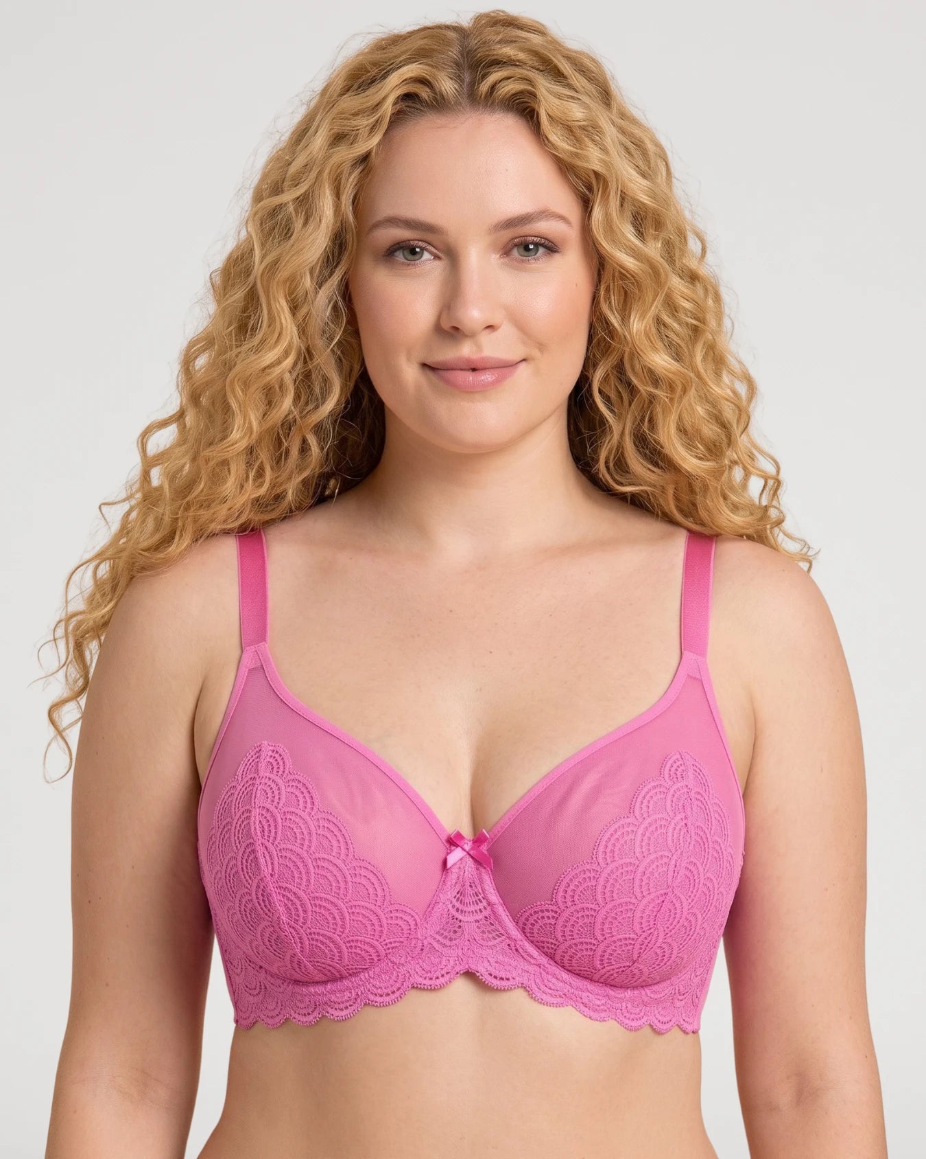 Lace Unlined Underwired Minimizer Bra