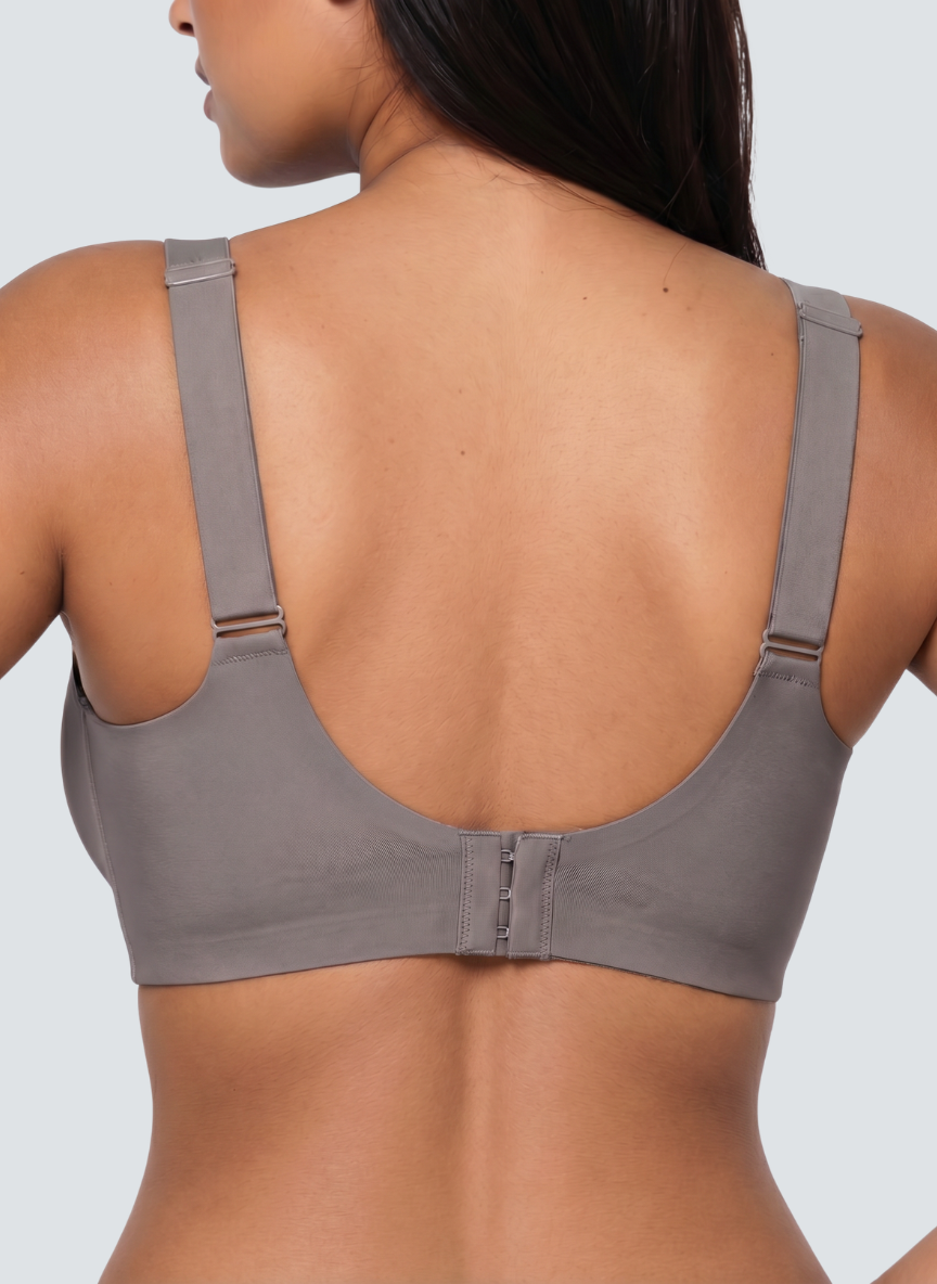 Seamless Scalloped Jelly Bra - White / XL