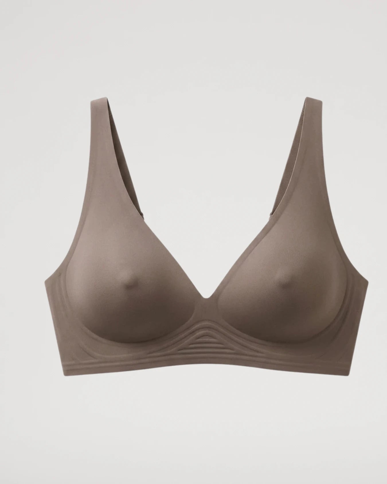 Wireless Push-Up Jelly Bra with Contoured Nipple Details