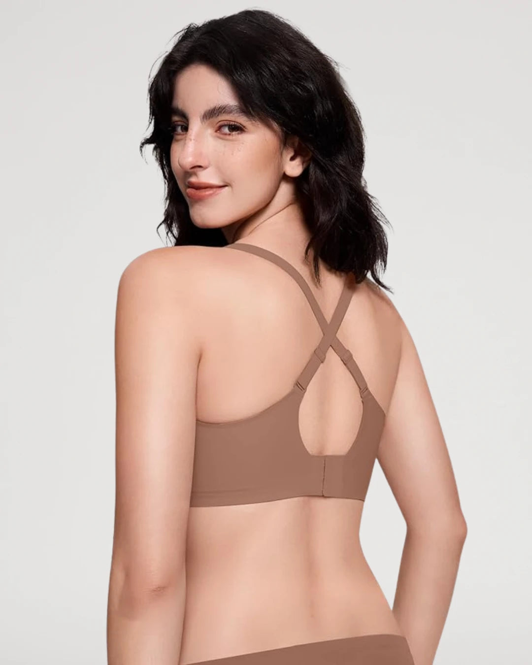 Soutien-gorge push-up sans coutures en maille plongeante et sans armatures Jelly