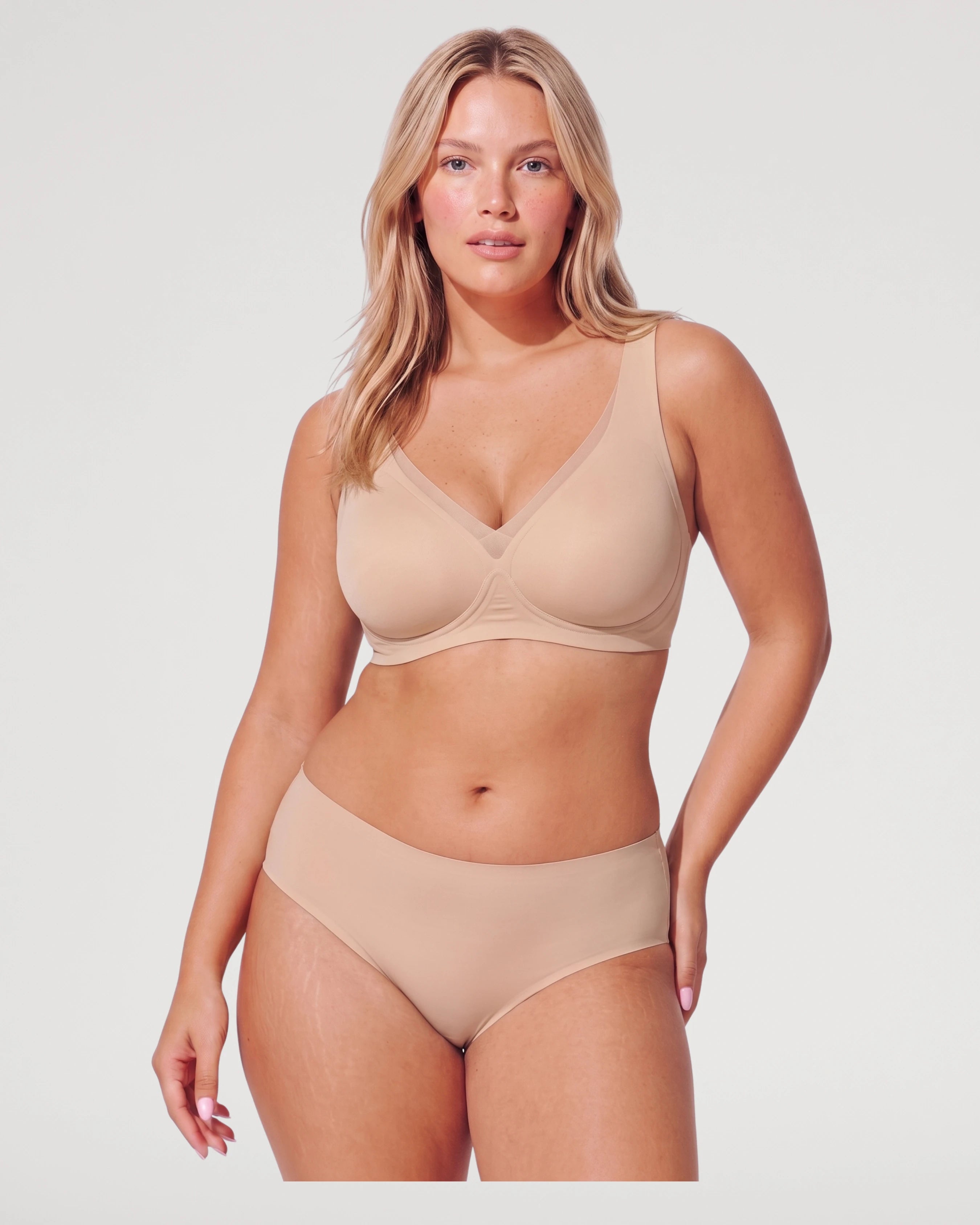 Soutien-gorge push-up sans coutures en maille plongeante et sans armatures Jelly