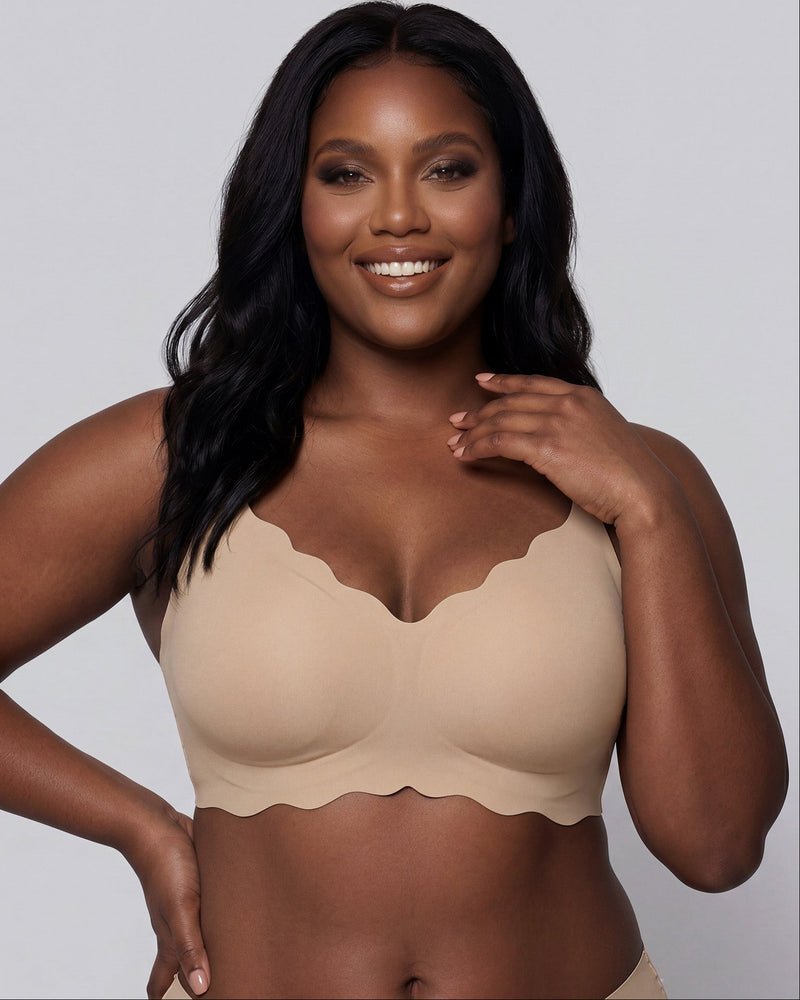 Seamless Scalloped Jelly Bra