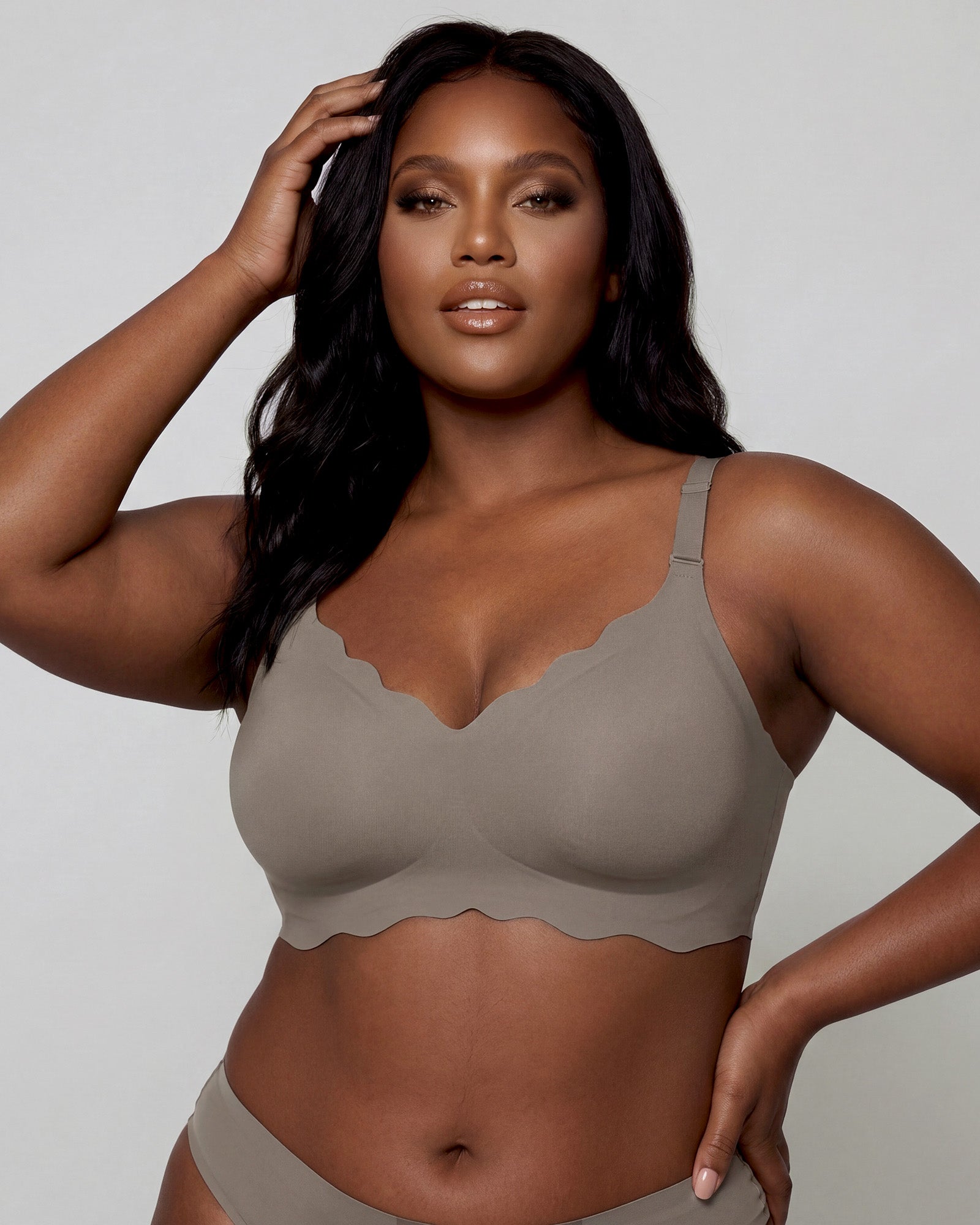 Seamless Scalloped Jelly Bra