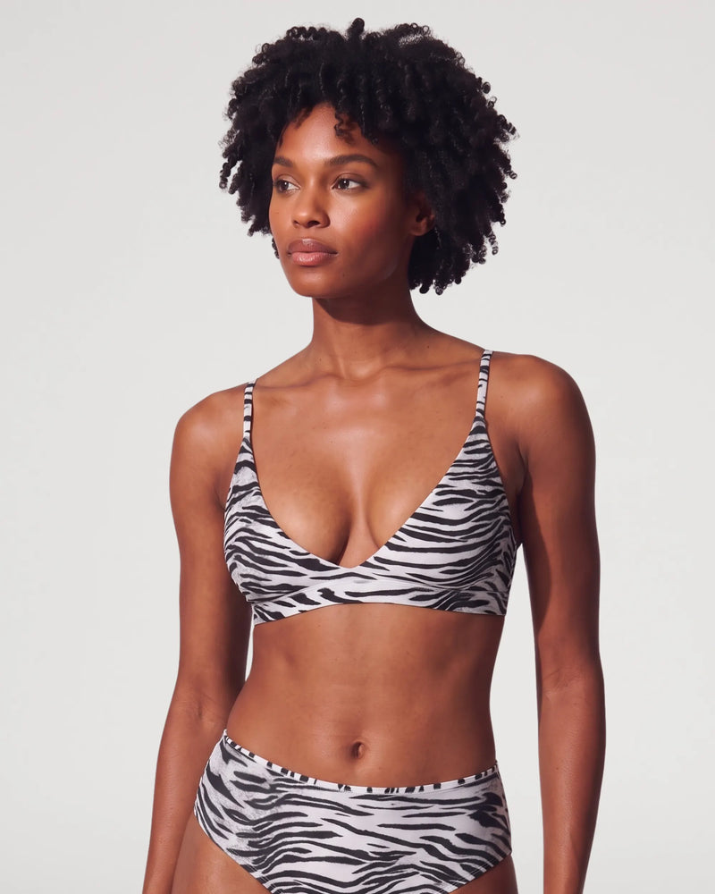 Unlined Wirefree Pull-On Triangle Bralette