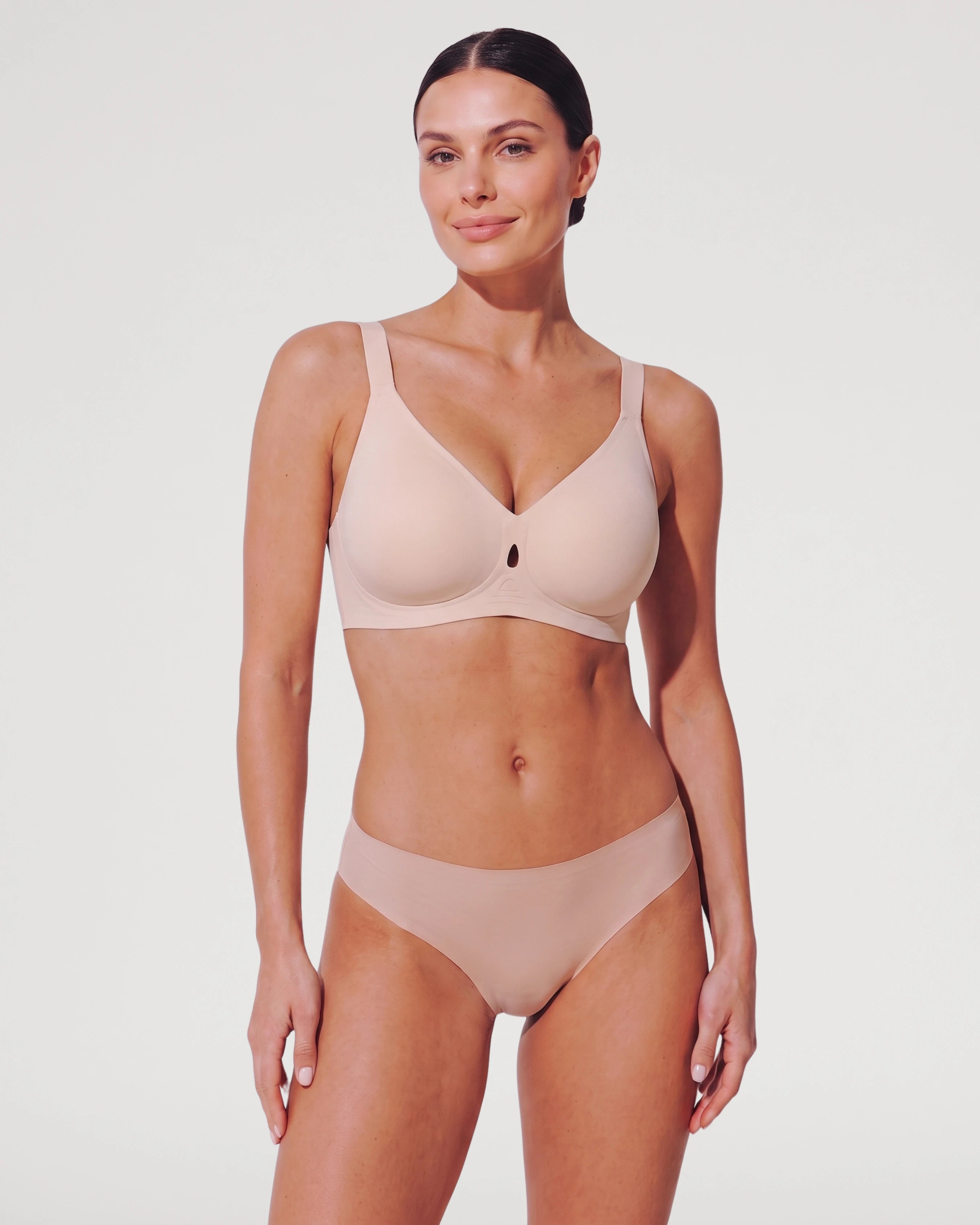 Soutien-gorge plongeant push-up sans fil Jelly