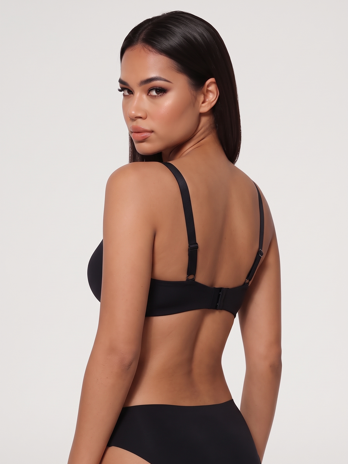 Soutien-gorge balconnet sans couture et sans doublure à armatures