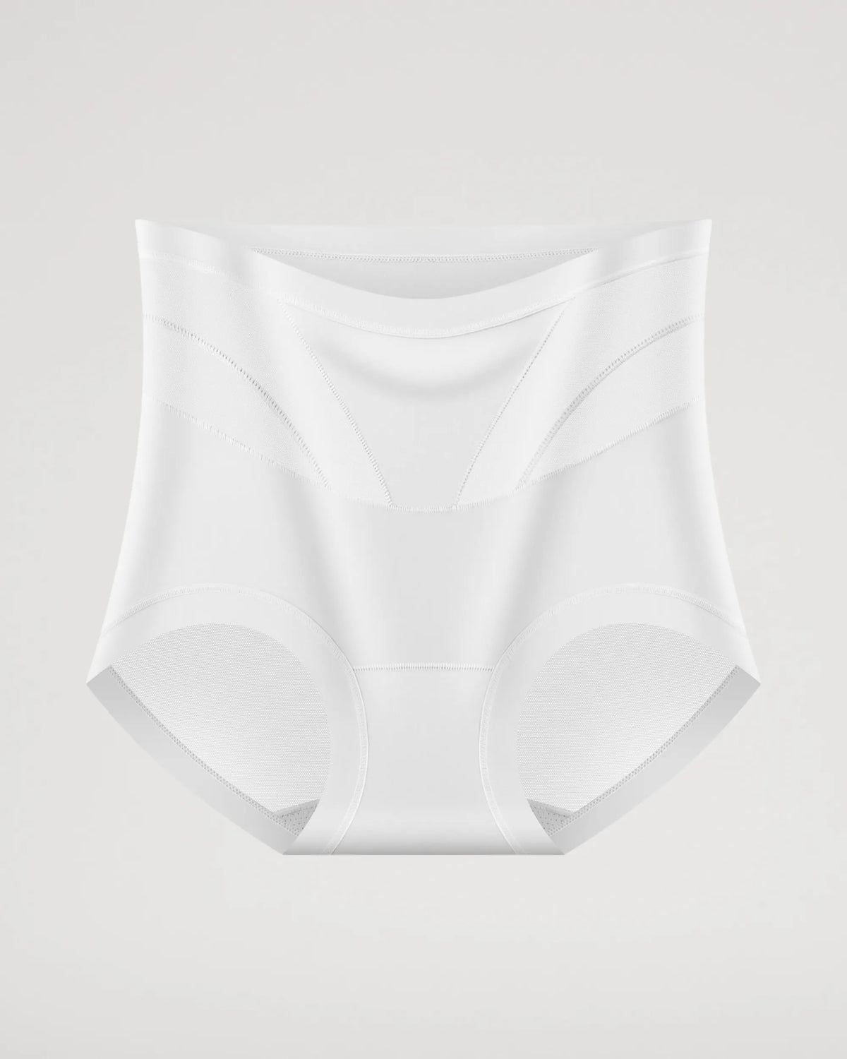 High-Waist Mesh Panel Butt-Lifting Briefs