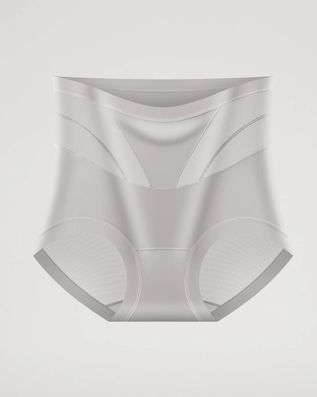 High-Waist Mesh Panel Butt-Lifting Briefs