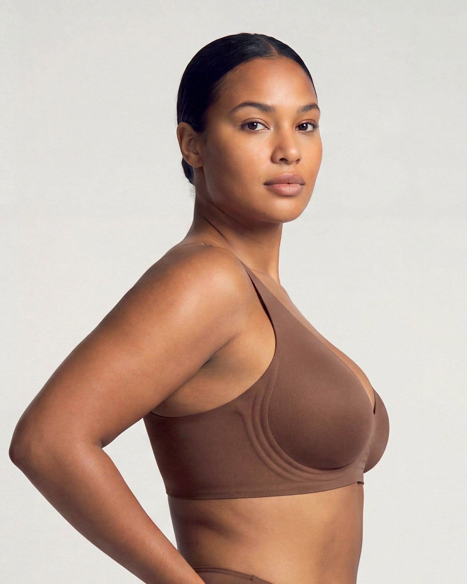 Seamless Wireless Plunge Push-Up Jelly Bra