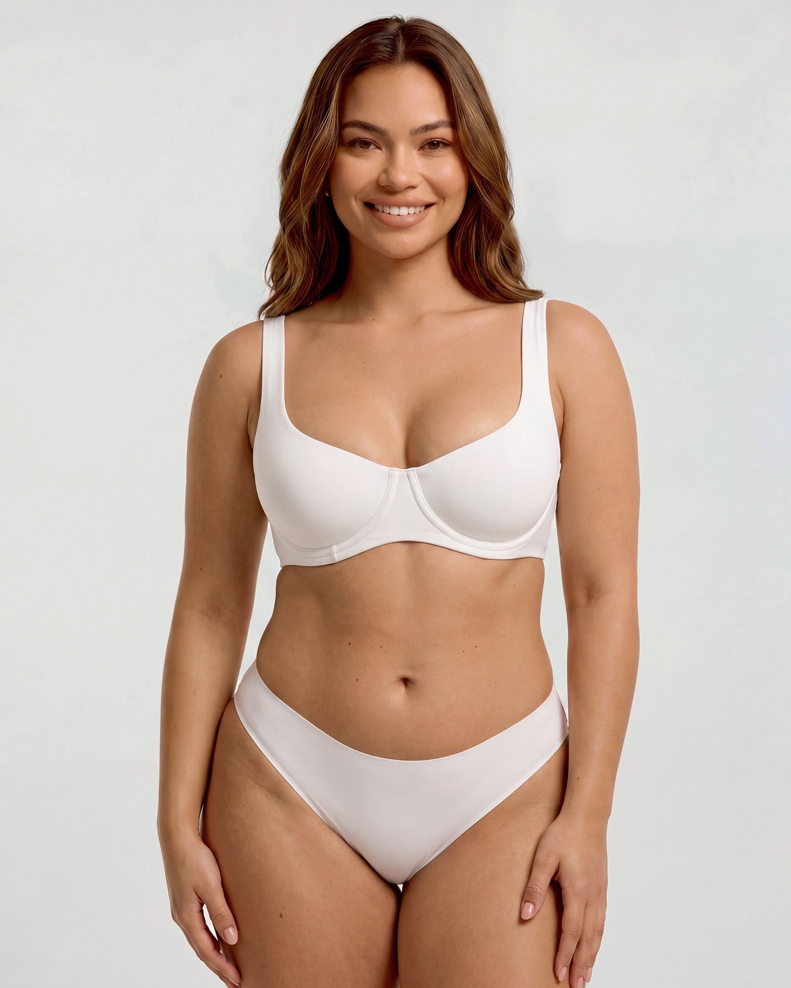 Seamless Unlined Balconette Underwired Bra