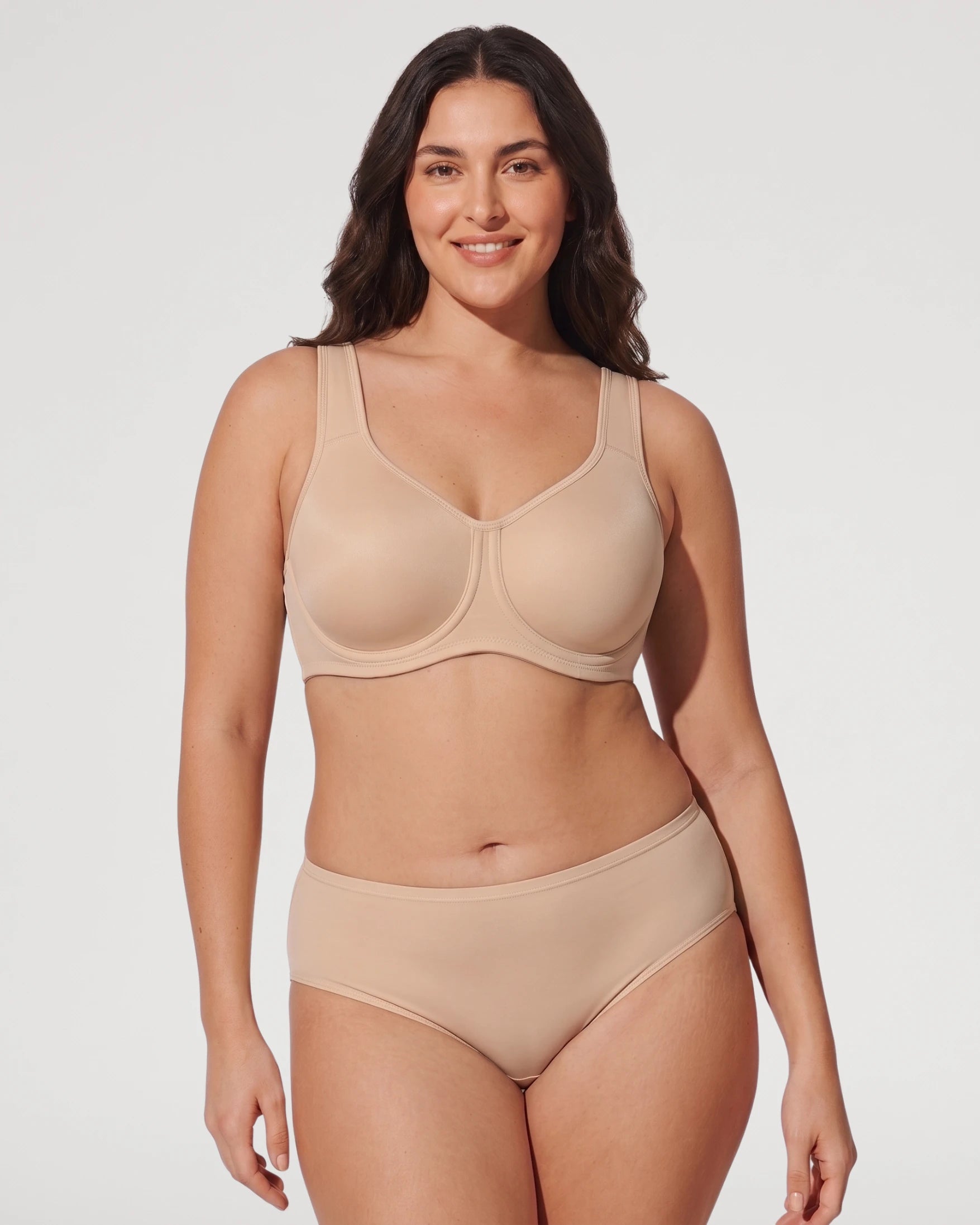 Soutien-gorge sans doublure avec armatures à couvrance totale