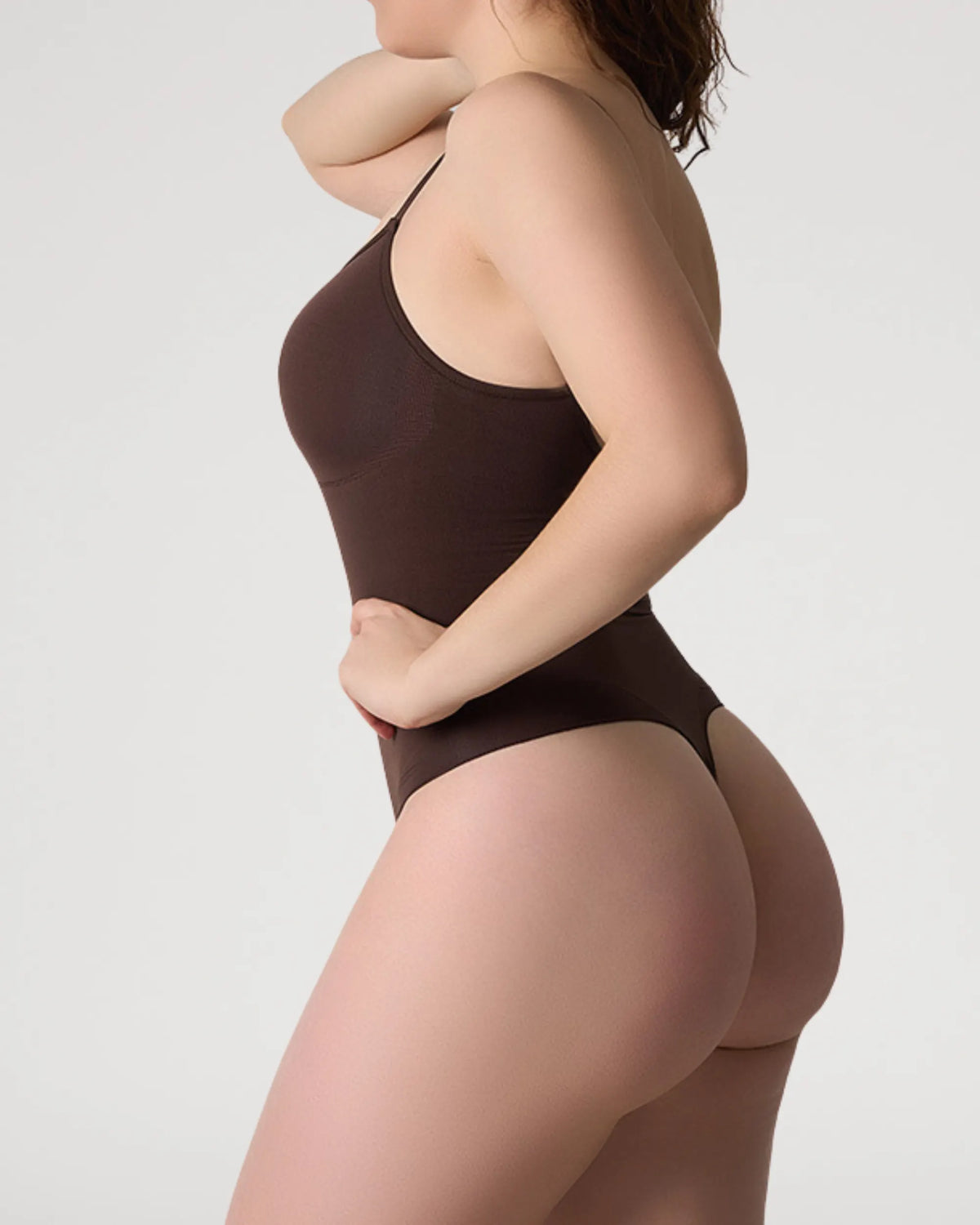 Hazelnut Seamless Sculpting Brief Bodysuit