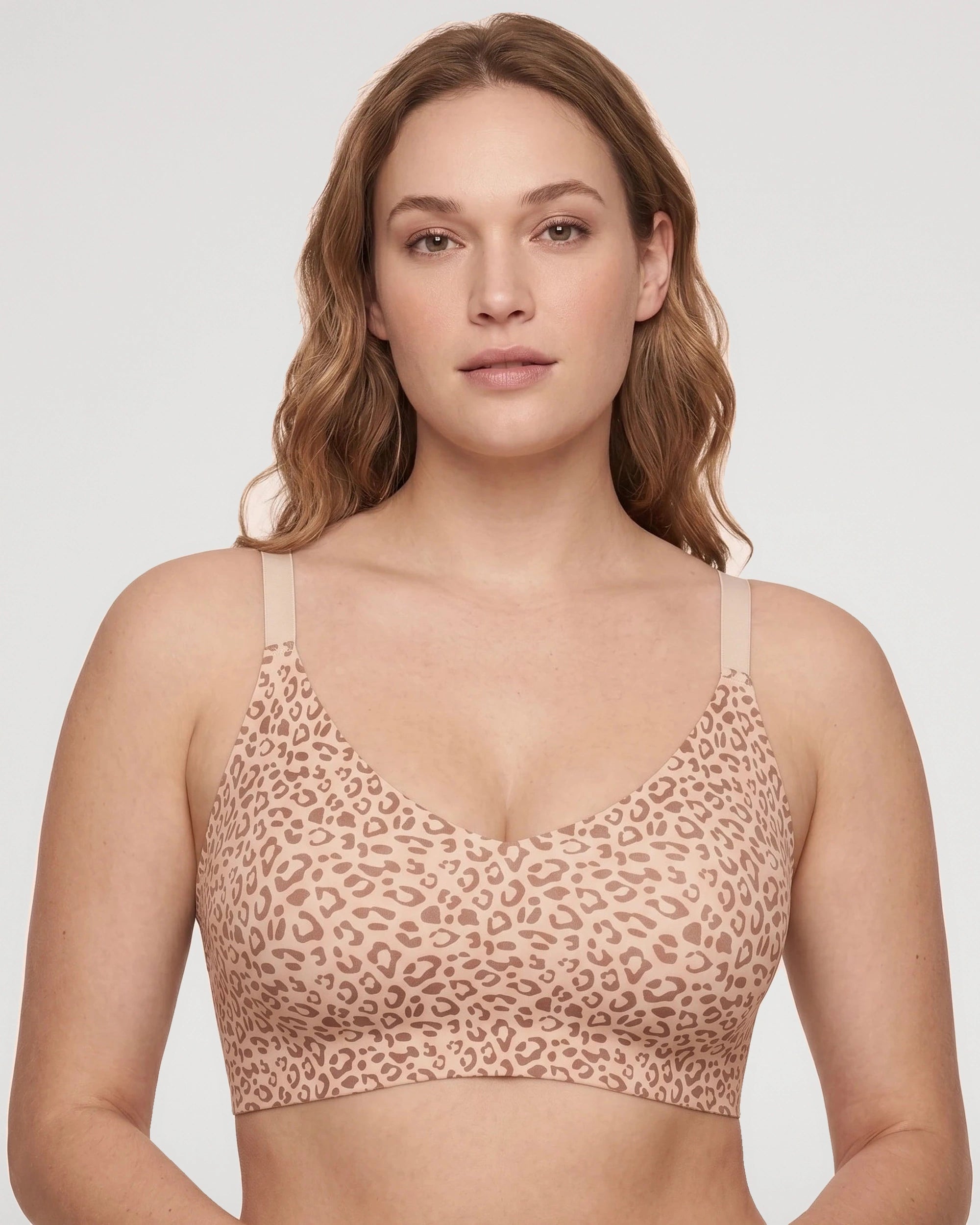 Studio fit image for the Lace Jelly Deep V Racerback Bralette | LilyCurve