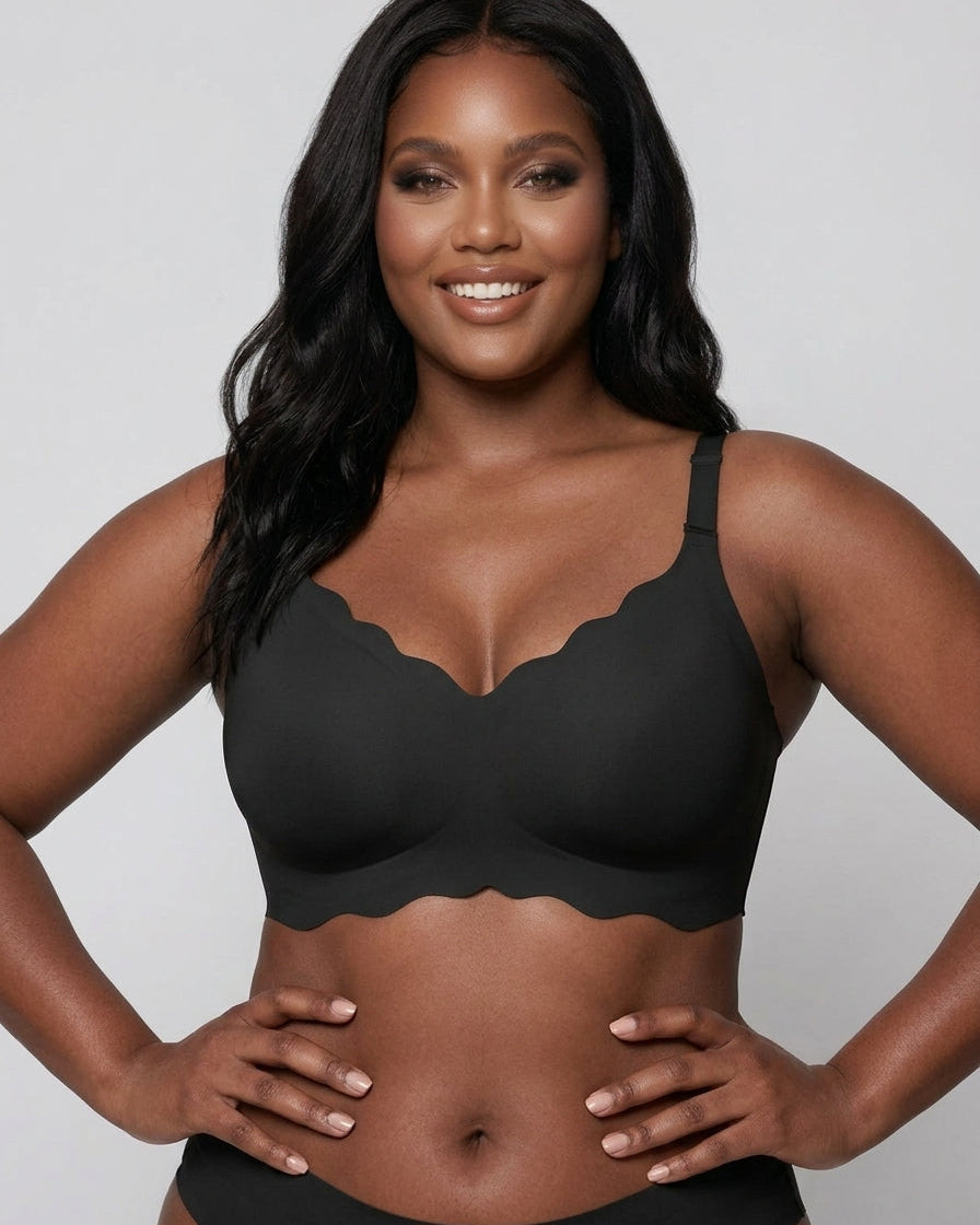 Seamless Scalloped Jelly Bra