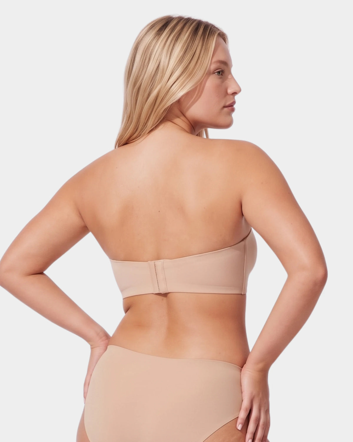 Sujetador sin tirantes sin costuras inalámbrico antideslizante con efecto push up (Jelly Bra)