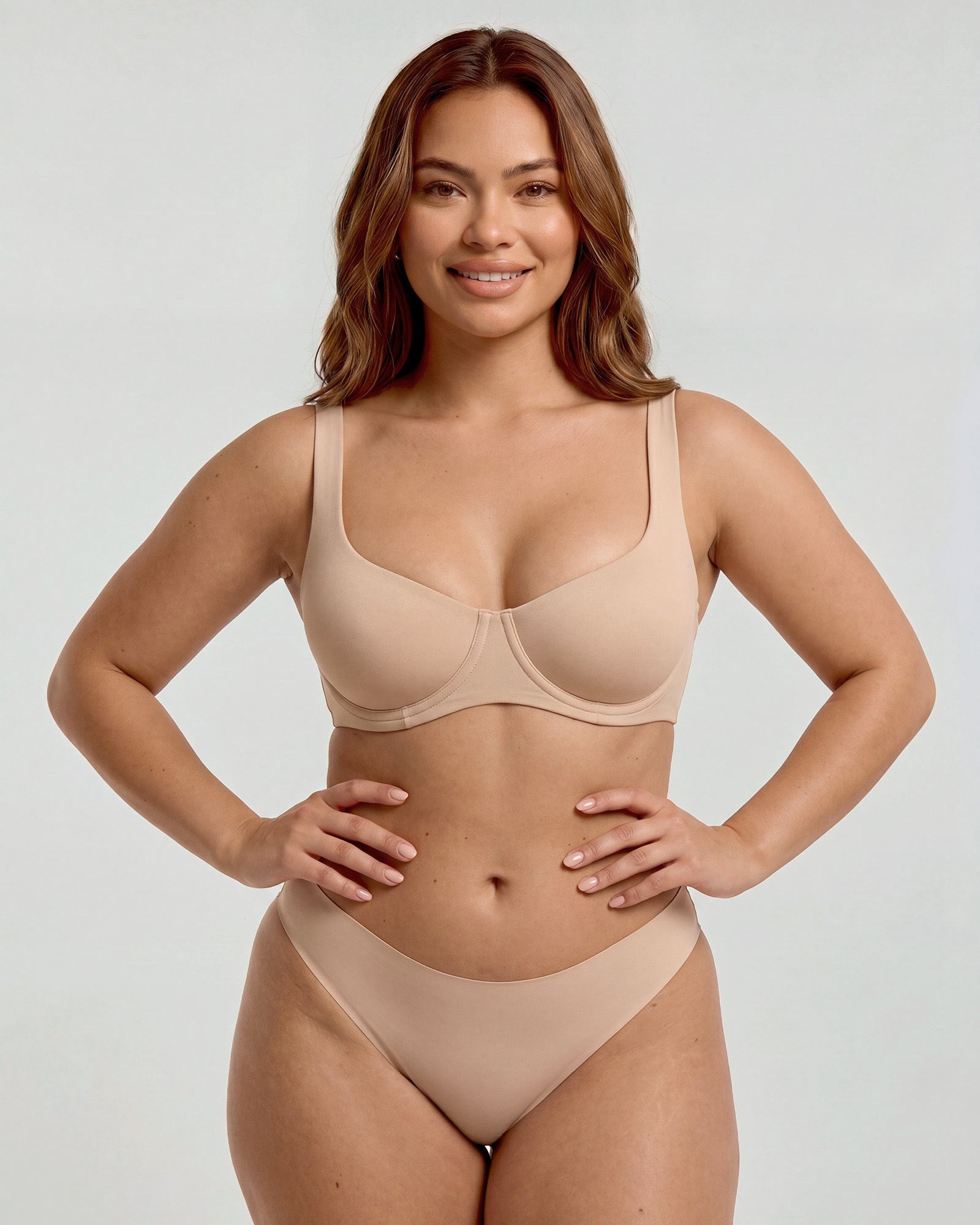Seamless Unlined Balconette Underwired Bra