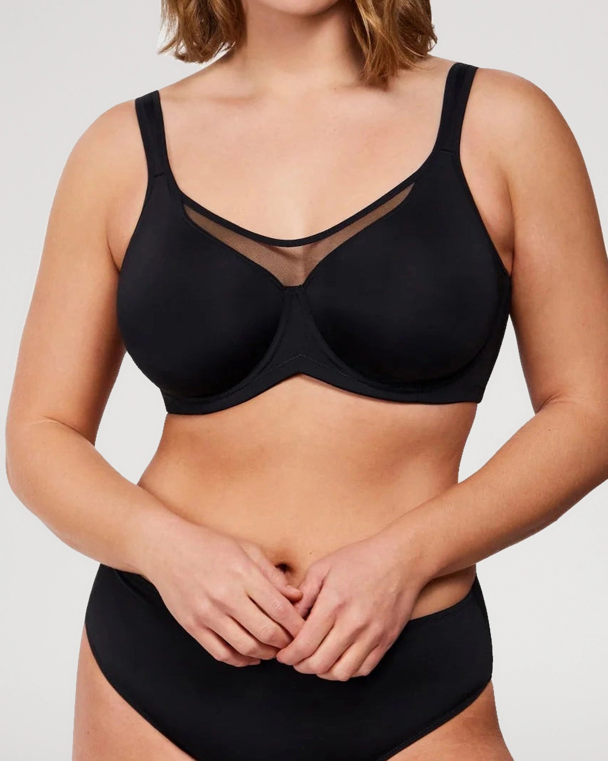 Everyday styling view for this minimizer bra | LilyCurve