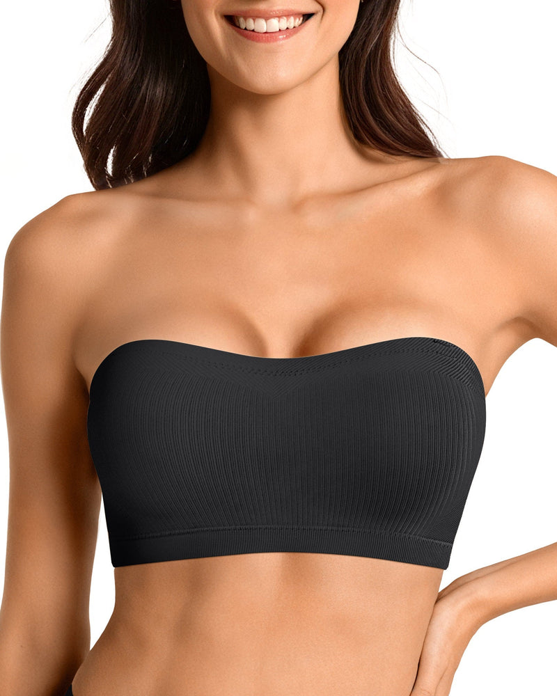 ZOE Stay Put Bandeau Bra - Black