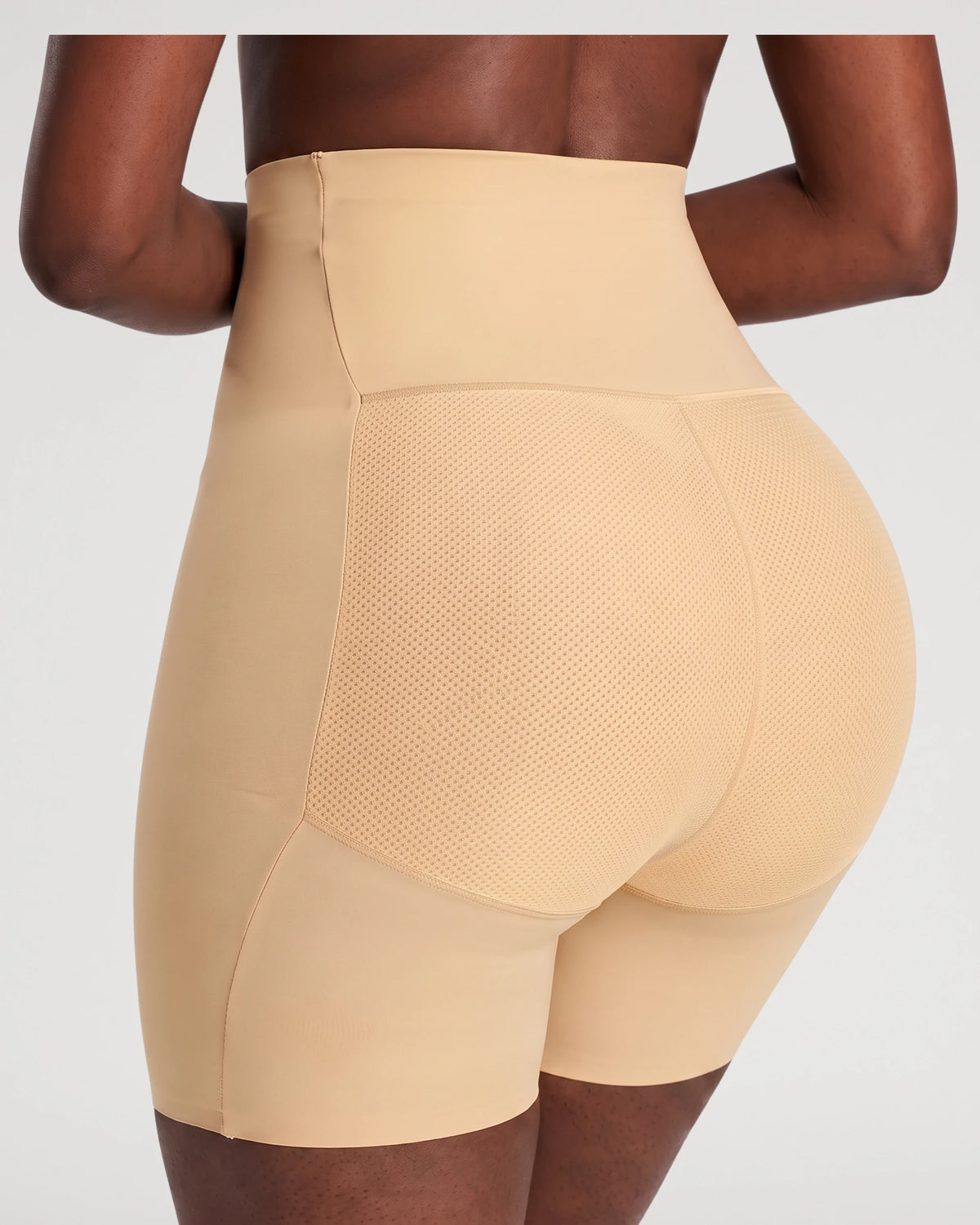 High-Waist Padded Butt Lifter Shapewear Shorts