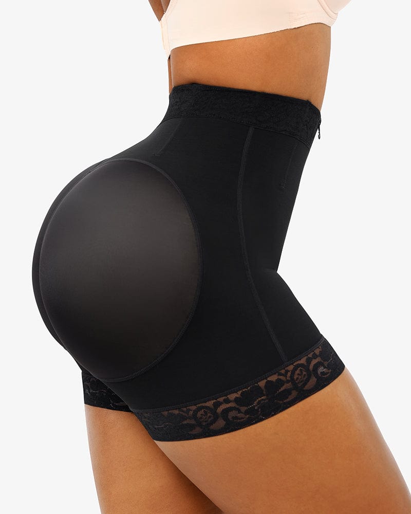 Lace Steel Boned Tummy Control & Butt Lifting Shaping Shorts