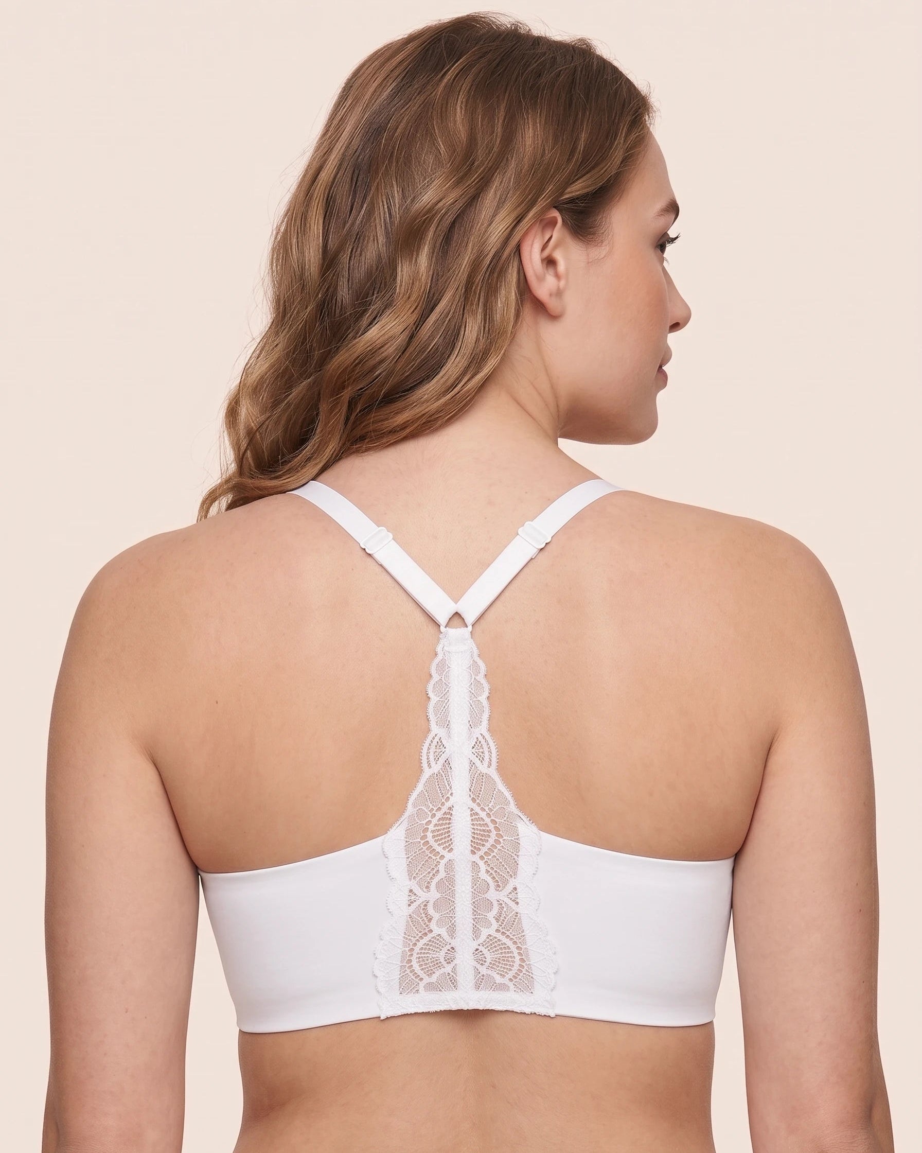 Lace Jelly Deep V Racerback Bralette