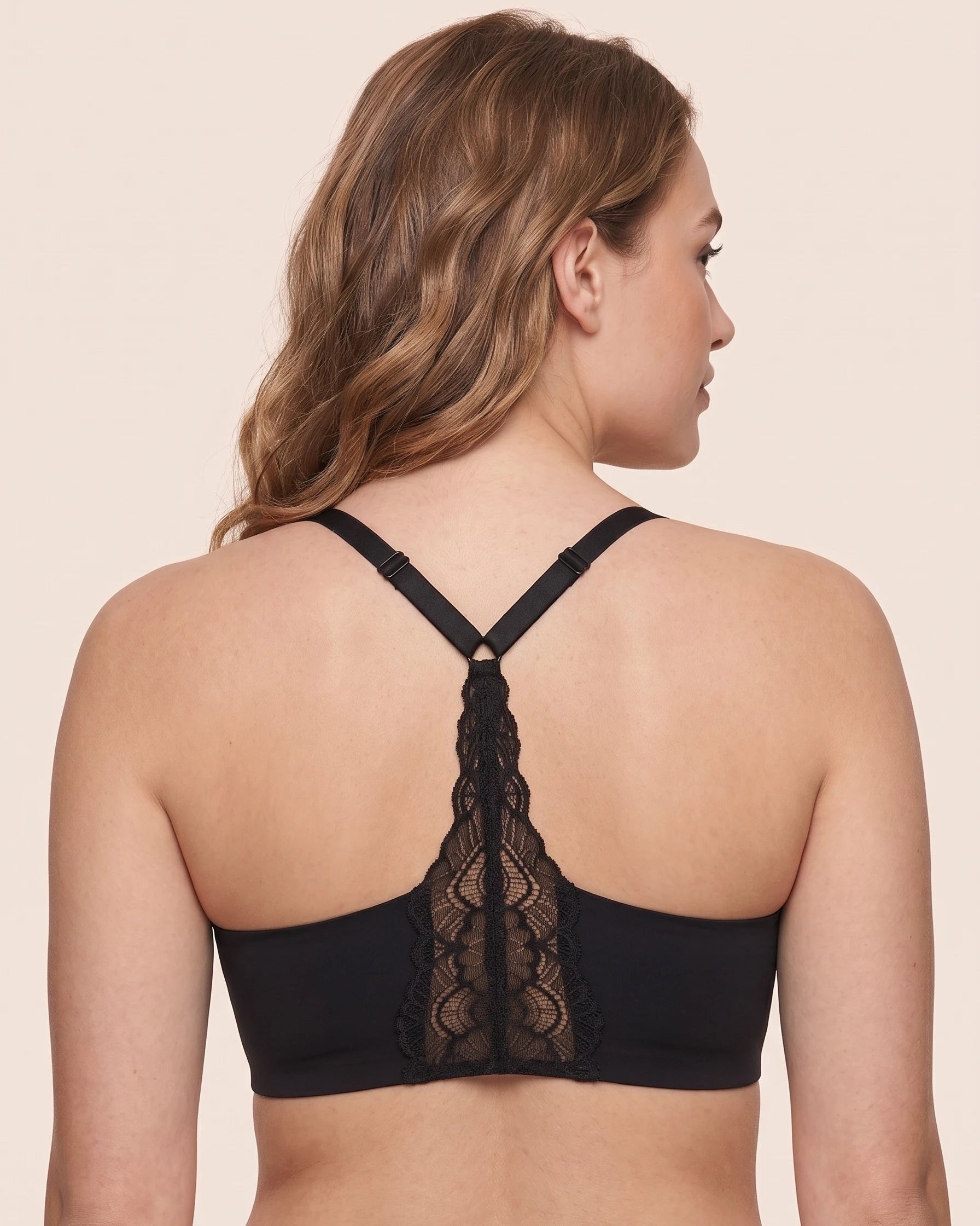 Lace Jelly Deep V Racerback Bralette