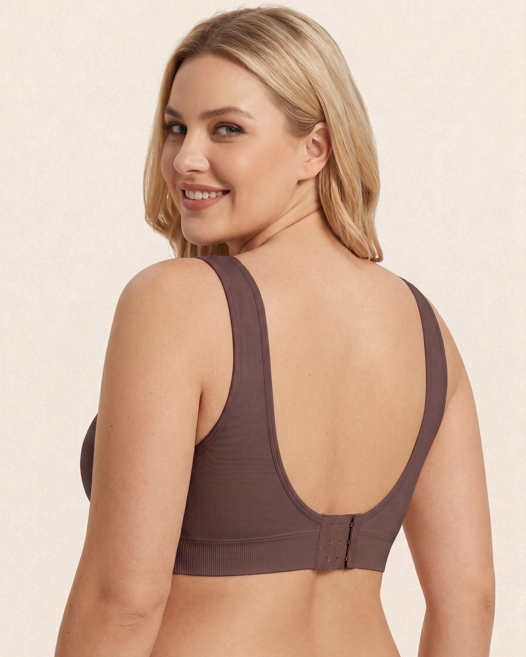 Comfort Wireless Full Coverage Push Up U Back Bra