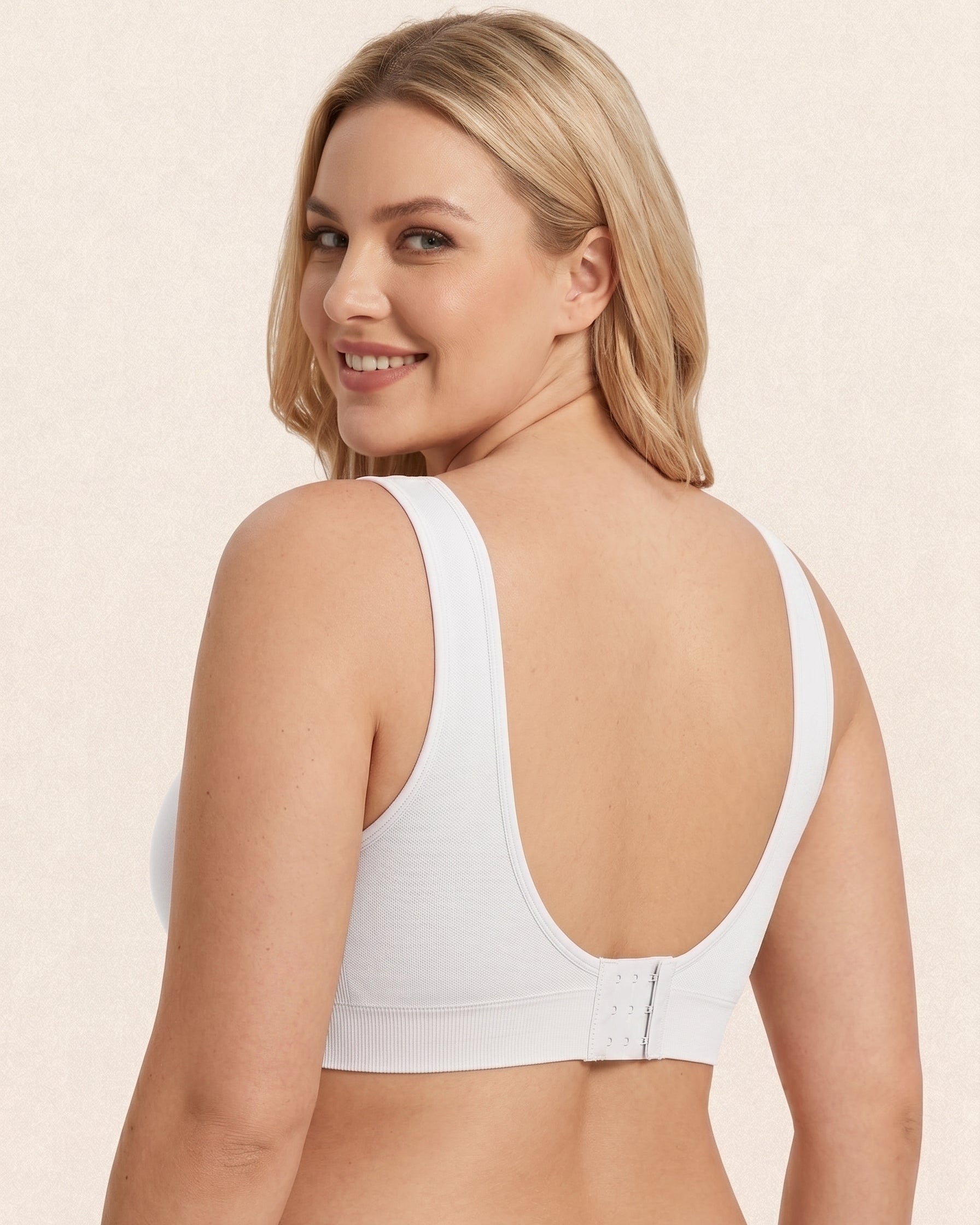 Comfort Wireless Full Coverage Push Up U Back Bra