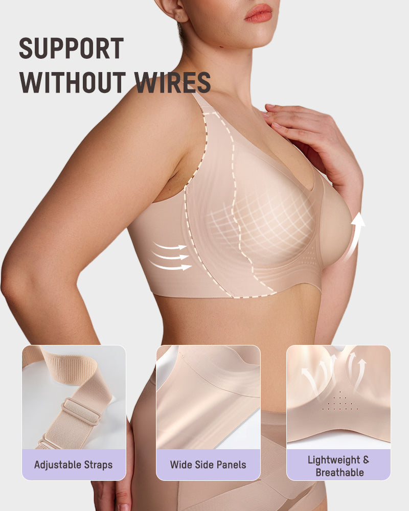 CloudLift™ Jelly Support Wireless Bra - Sand - View 5