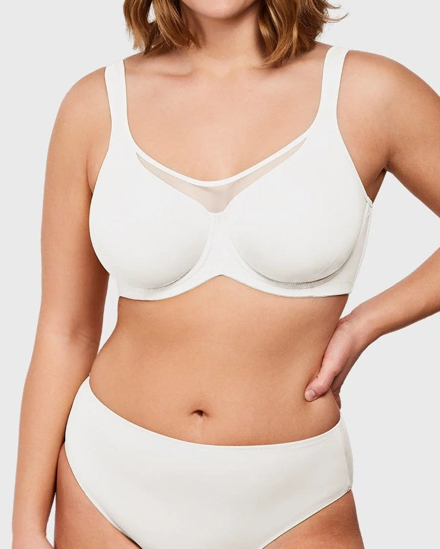 Full-Coverage Unlined Minimizer Underwire Bra