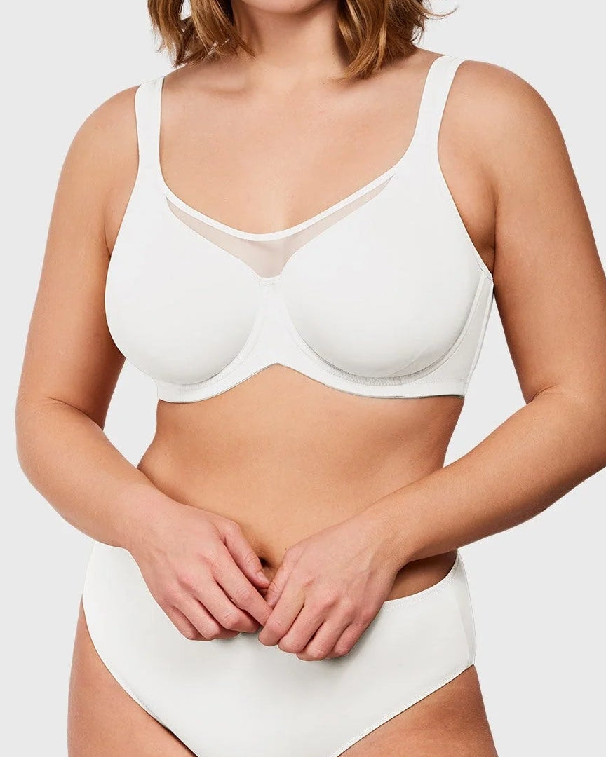 Full-Coverage Unlined Minimizer Underwire Bra