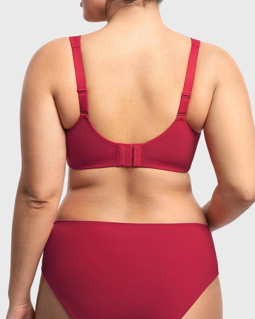 Full-Coverage Unlined Minimizer Underwire Bra