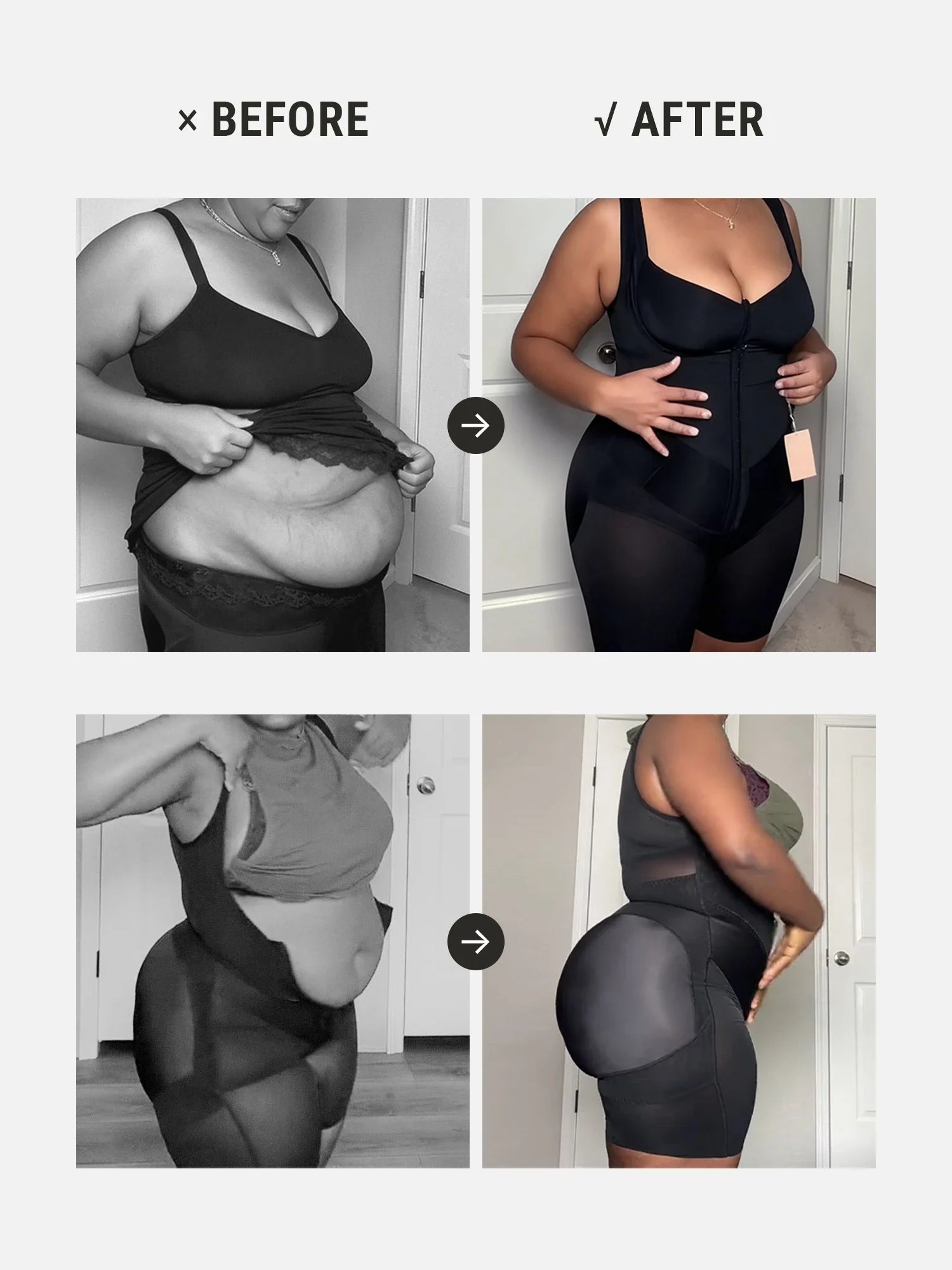 U-Shaped Full-Body Sculpting Faja Bodysuit