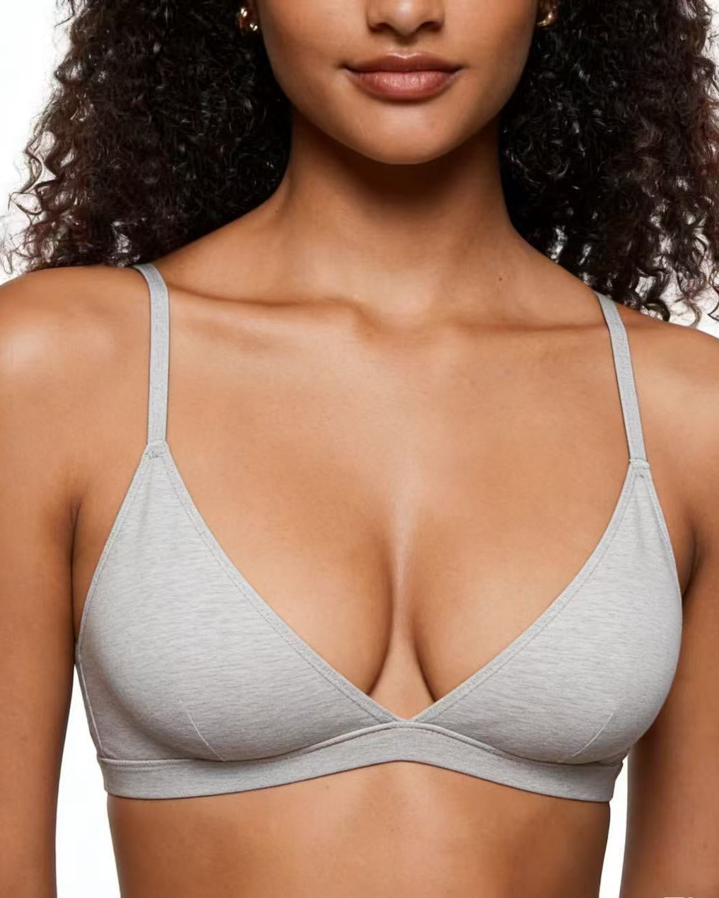 Everyday Wireless Plunge Bralette Unlined Pullover T Shirt Bra