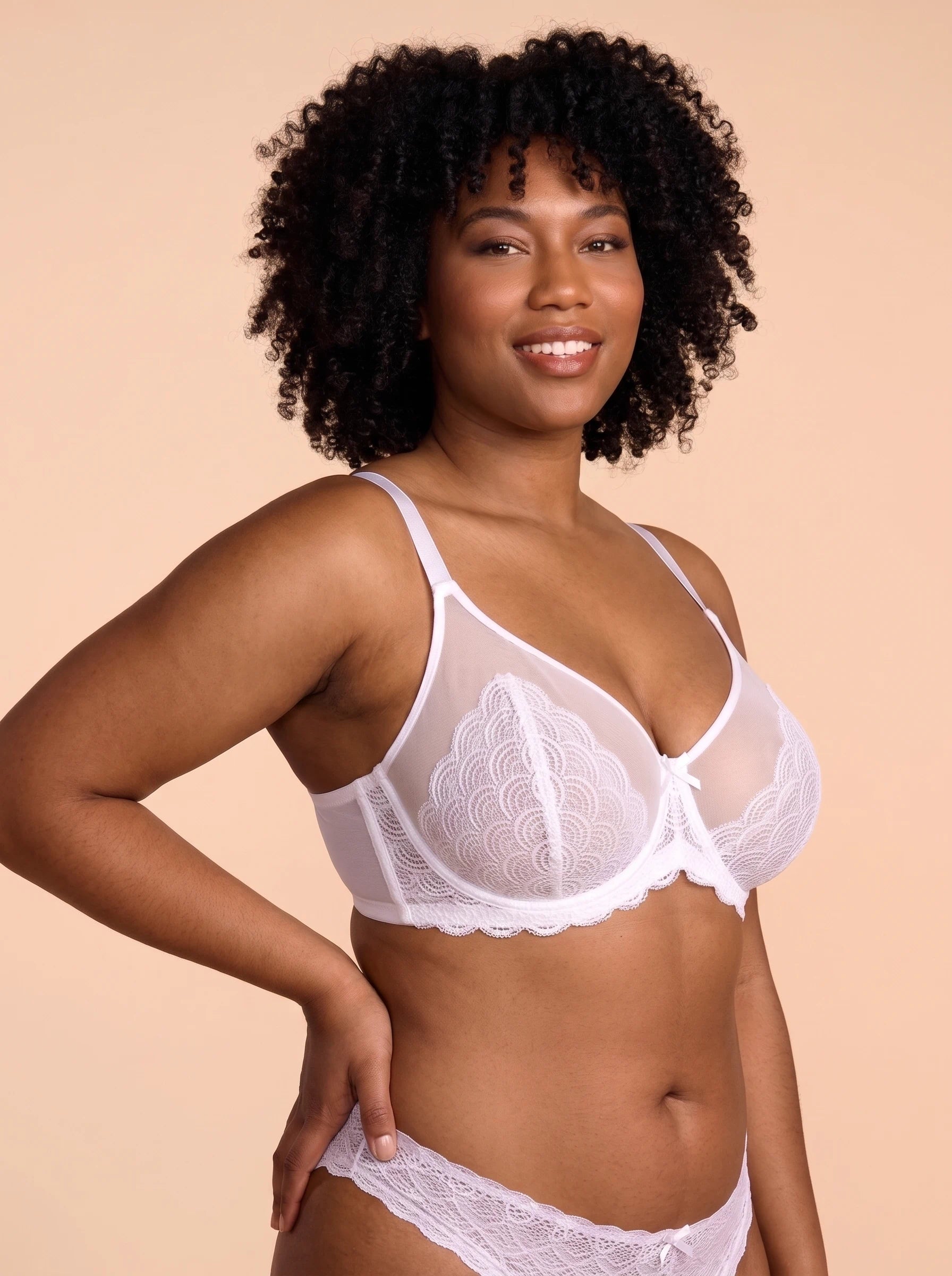 Lace Unlined Underwired Minimizer Bra