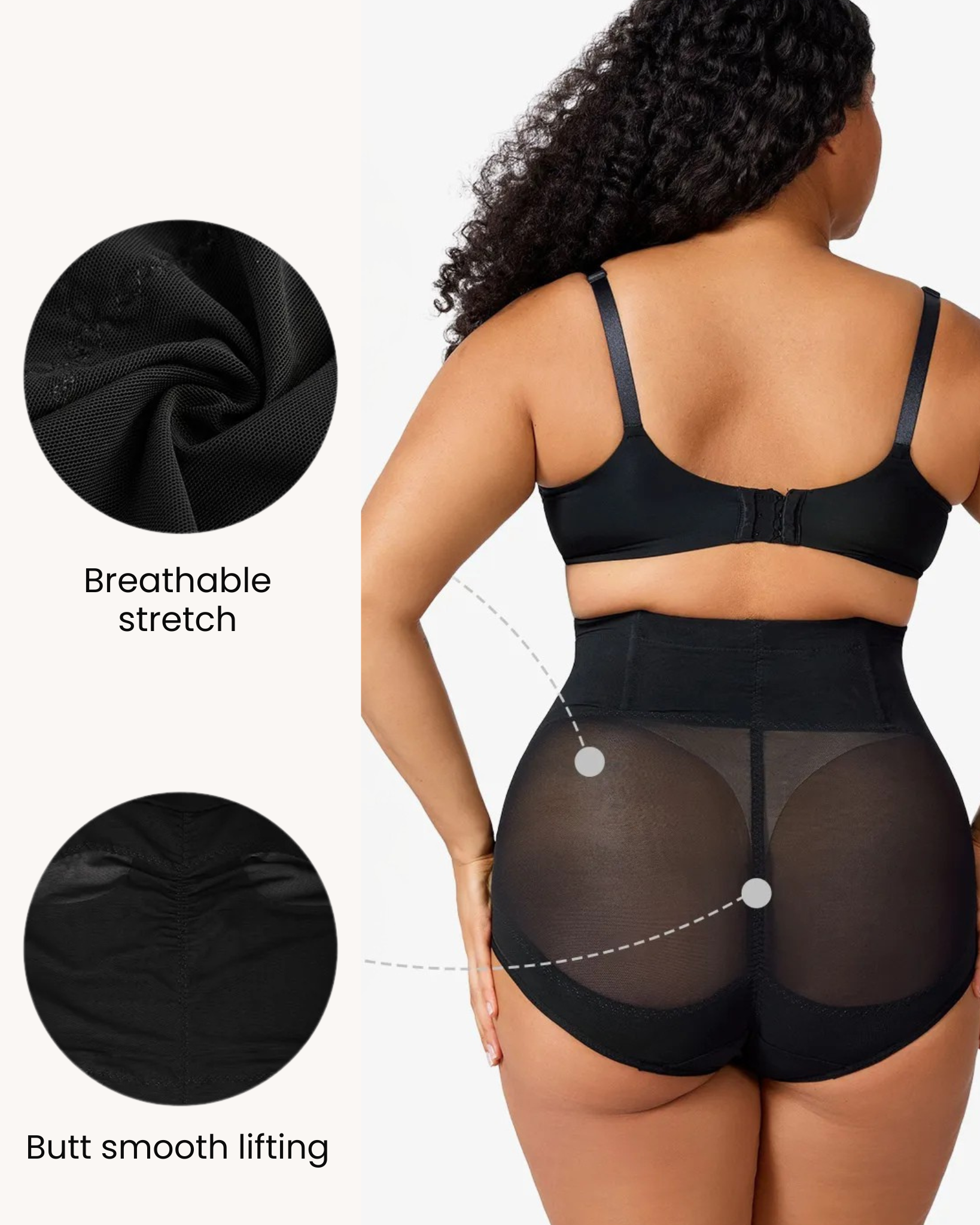 LilyCurve Tummy Control Smoothing Brief in BK