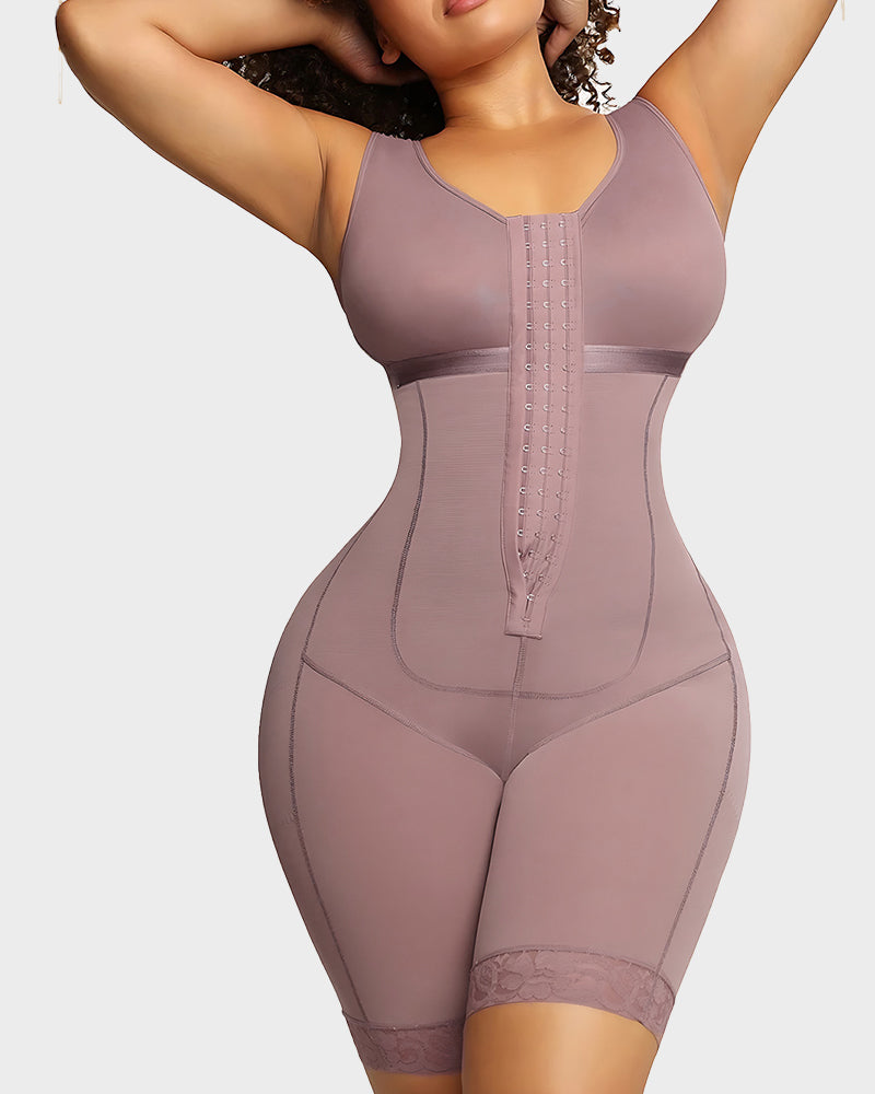 LilyCurve Tummy Control Shaping Bodysuit in PU