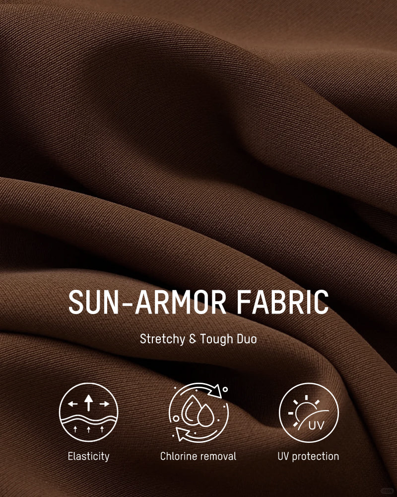 LilyCurve Two-in-One Draped Halter Bikini Swimsuit in BK