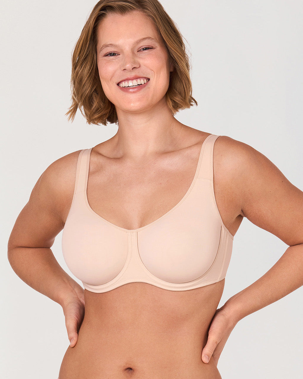 Confishape Supportive Full Coverage Bra - Beige