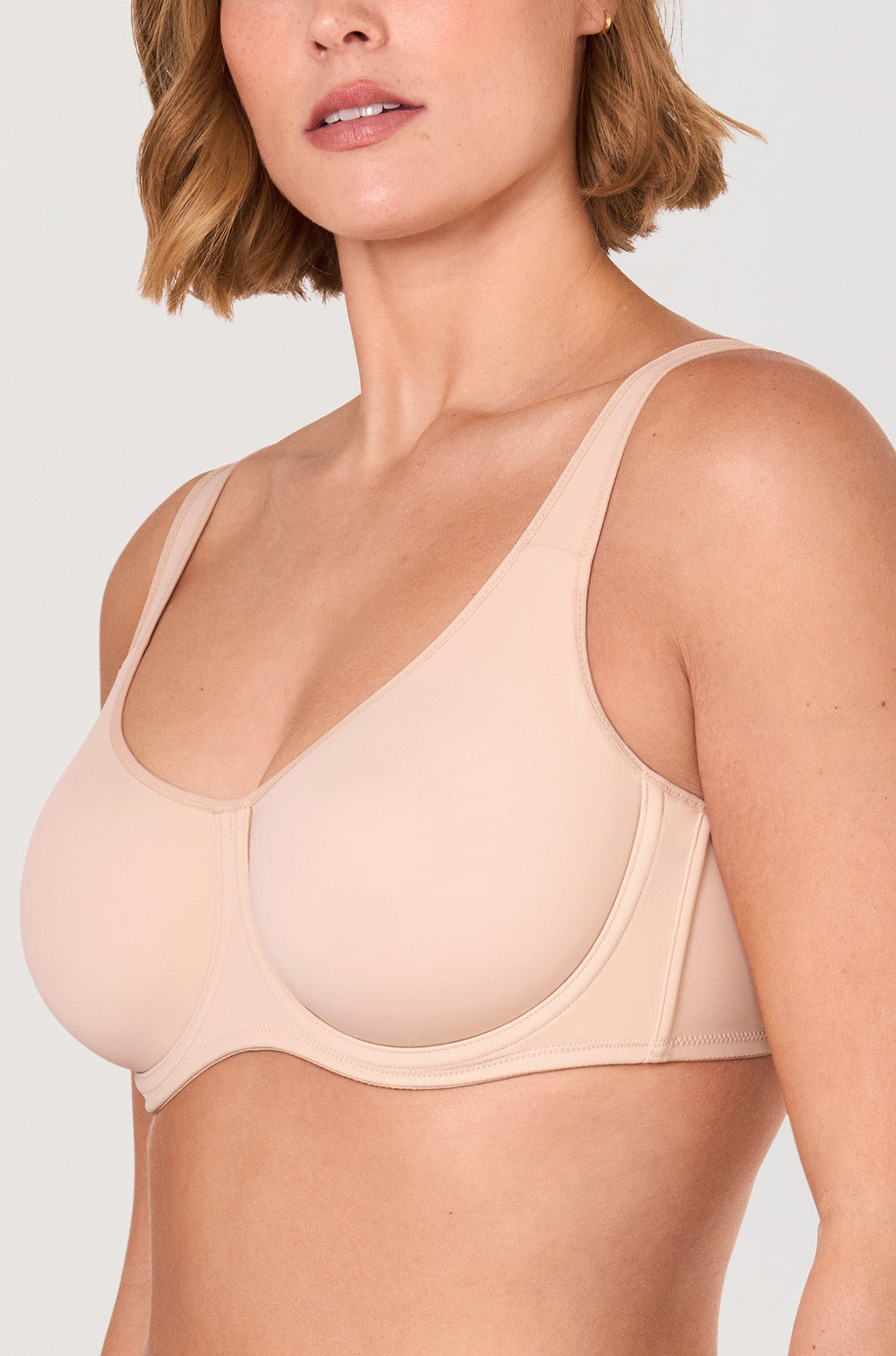 Confishape Supportive Full Coverage Bra - Beige