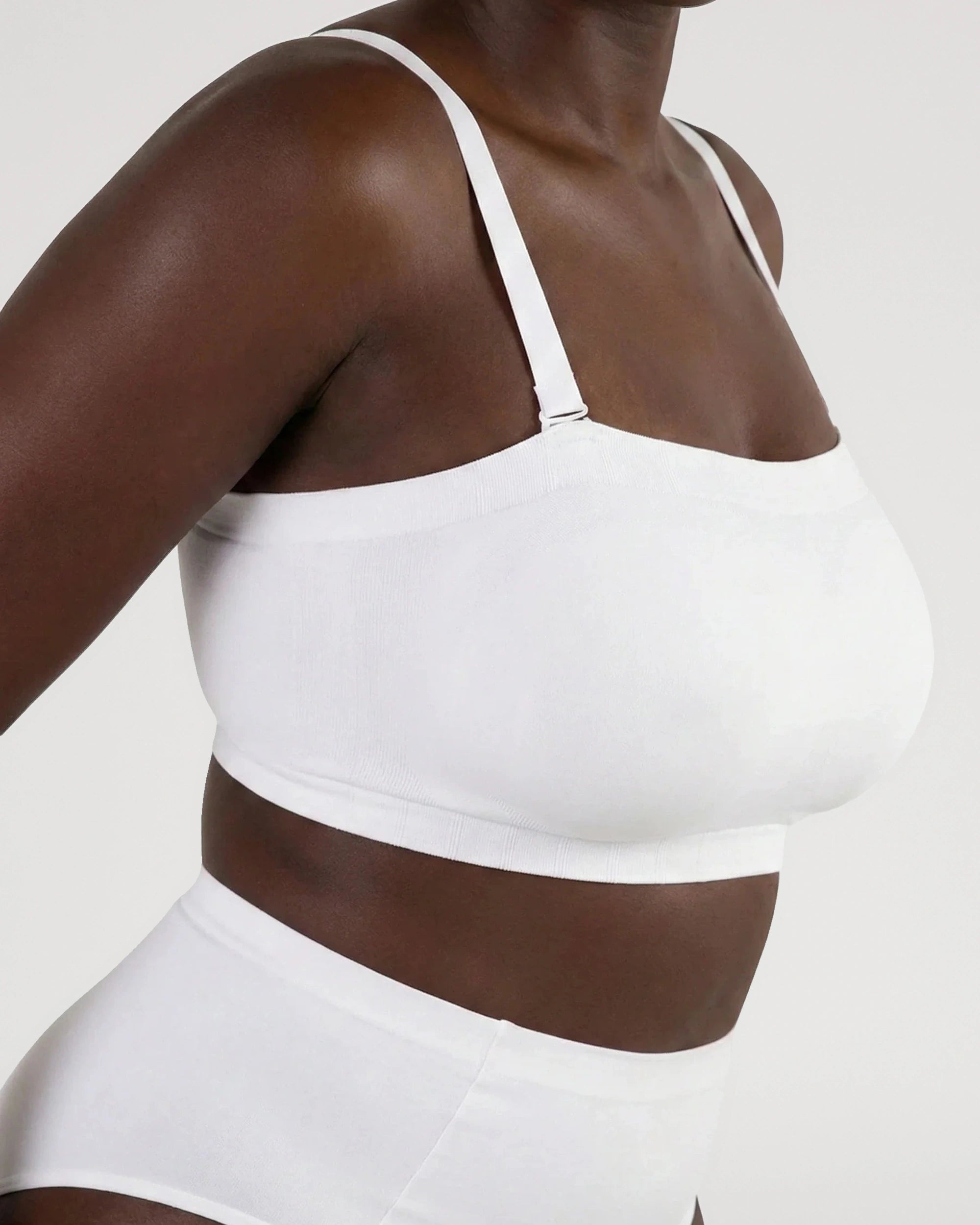 Model-style fit view of the Invisible Support Convertible Bra | LilyCurve