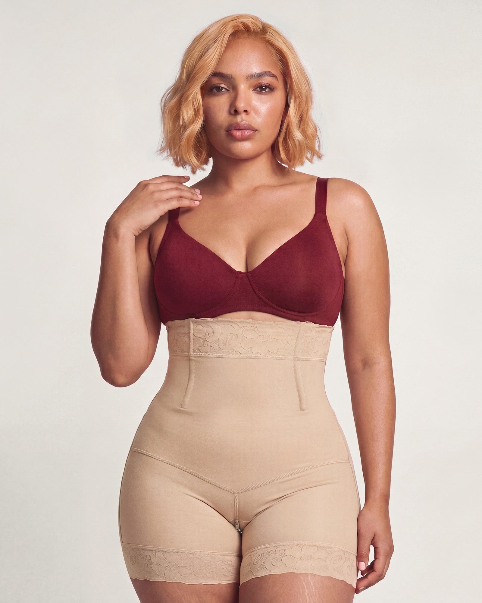 Sculpting High-Waisted Tummy Control Butt Lifter Shorts