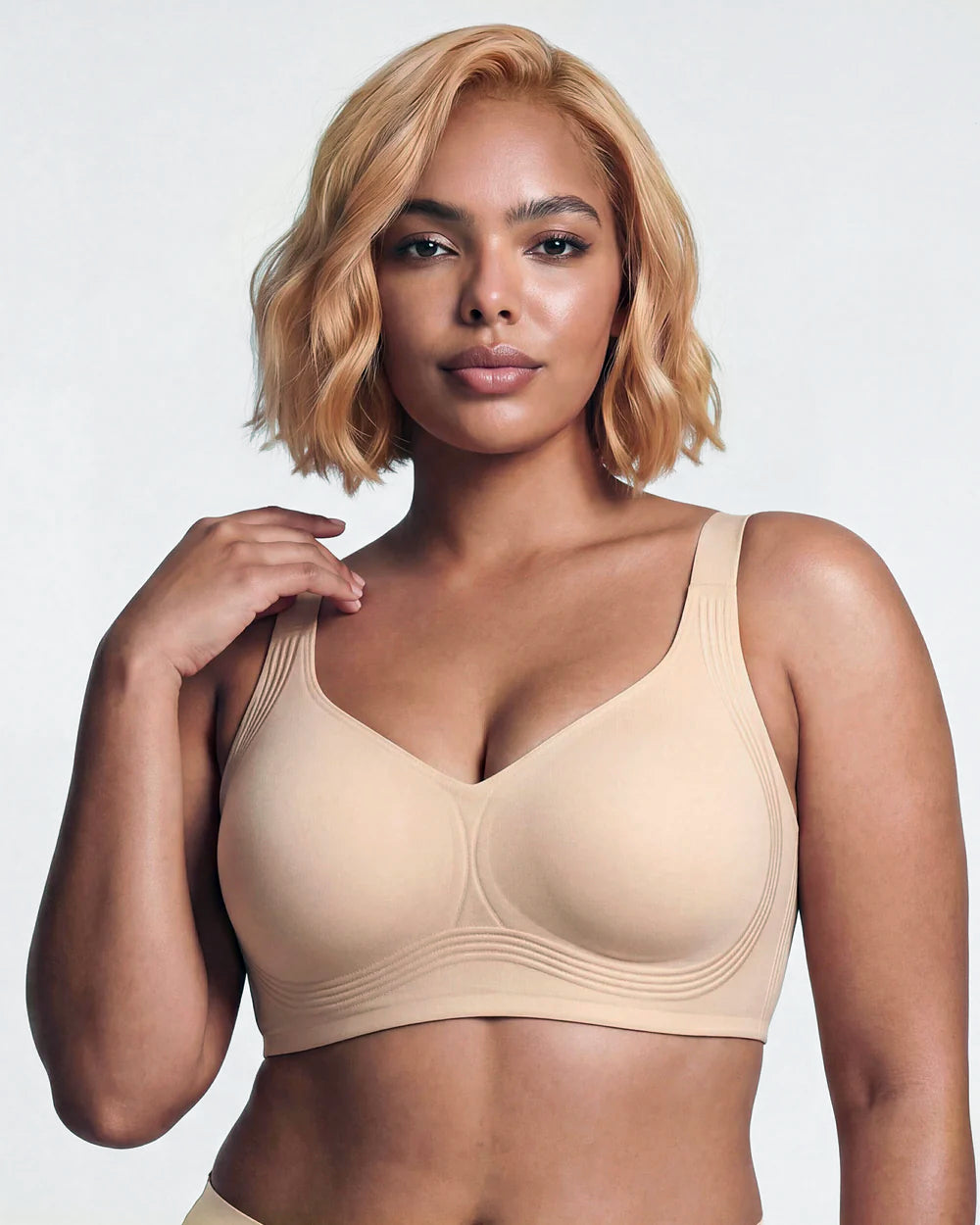 Wireless Full-Coverage Seamless Push-Up Jelly Bra