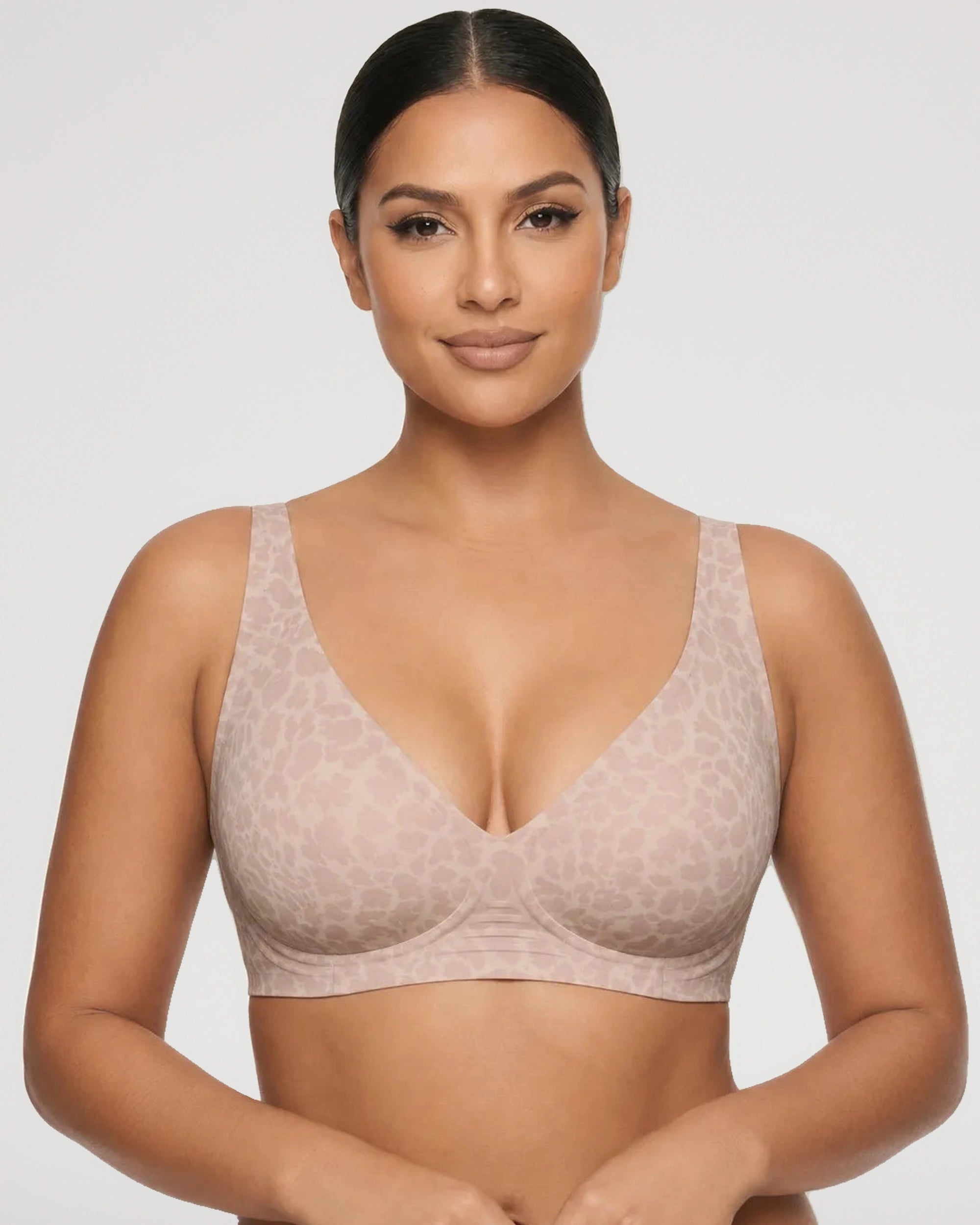 Side profile showing the plunge bra shape | LilyCurve