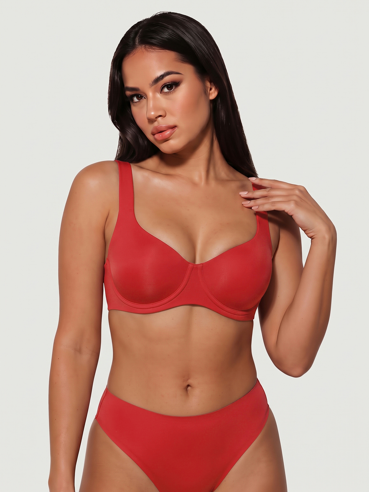 Seamless Unlined Balconette Underwired Bra [BOGO]