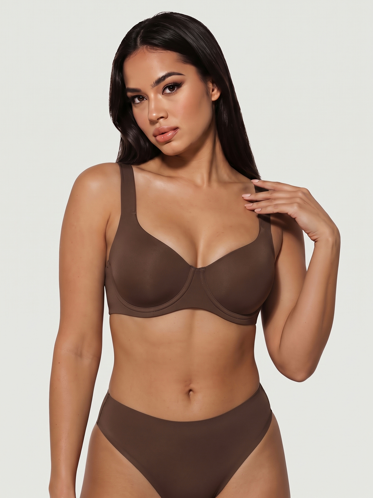 Seamless Unlined Balconette Underwired Bra [BOGO]