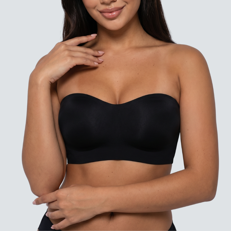 Non Slip Strapless Bra - Black / M