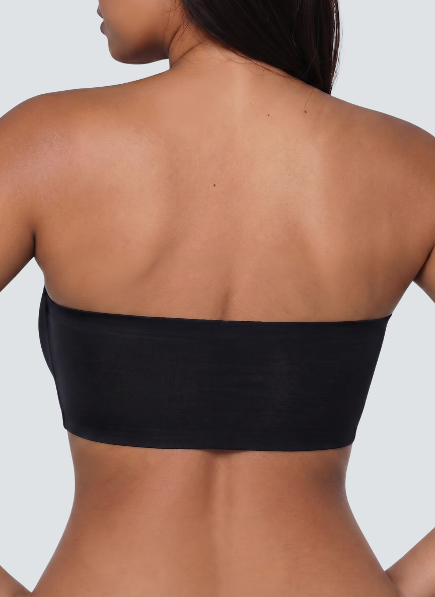 Non Slip Strapless Bra - Black / XL